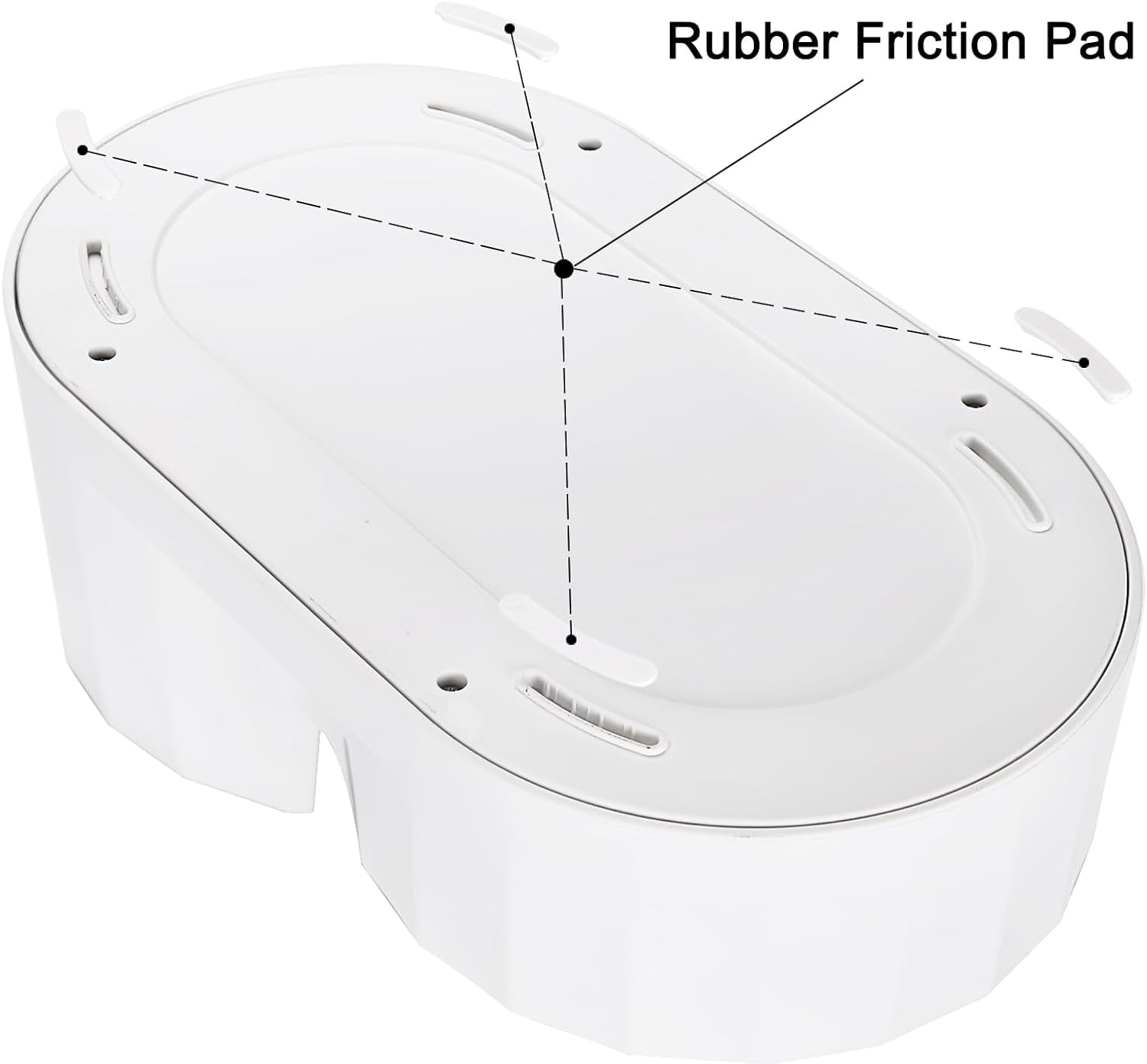 Automatic Gravity Pet Waterer: 7L White Stainless Steel Water Dispenser - Large Capacity Water Feeder for 25-35 LB Senior Dogs with Spinal Issues - for Living Room Bedroom