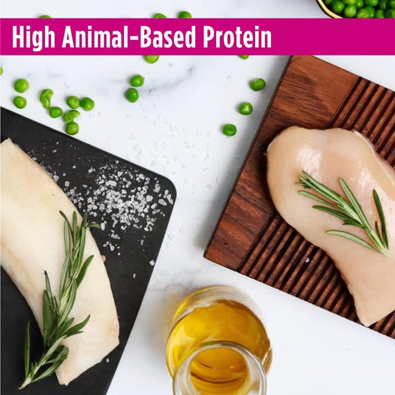 Freestyle High Protein Cat & Kitten Food, Chicken & Cod Recipe - Natural Grain-Free Dry Cat Food with Omega Fatty Acids & Probiotics, 4 Lb Bag