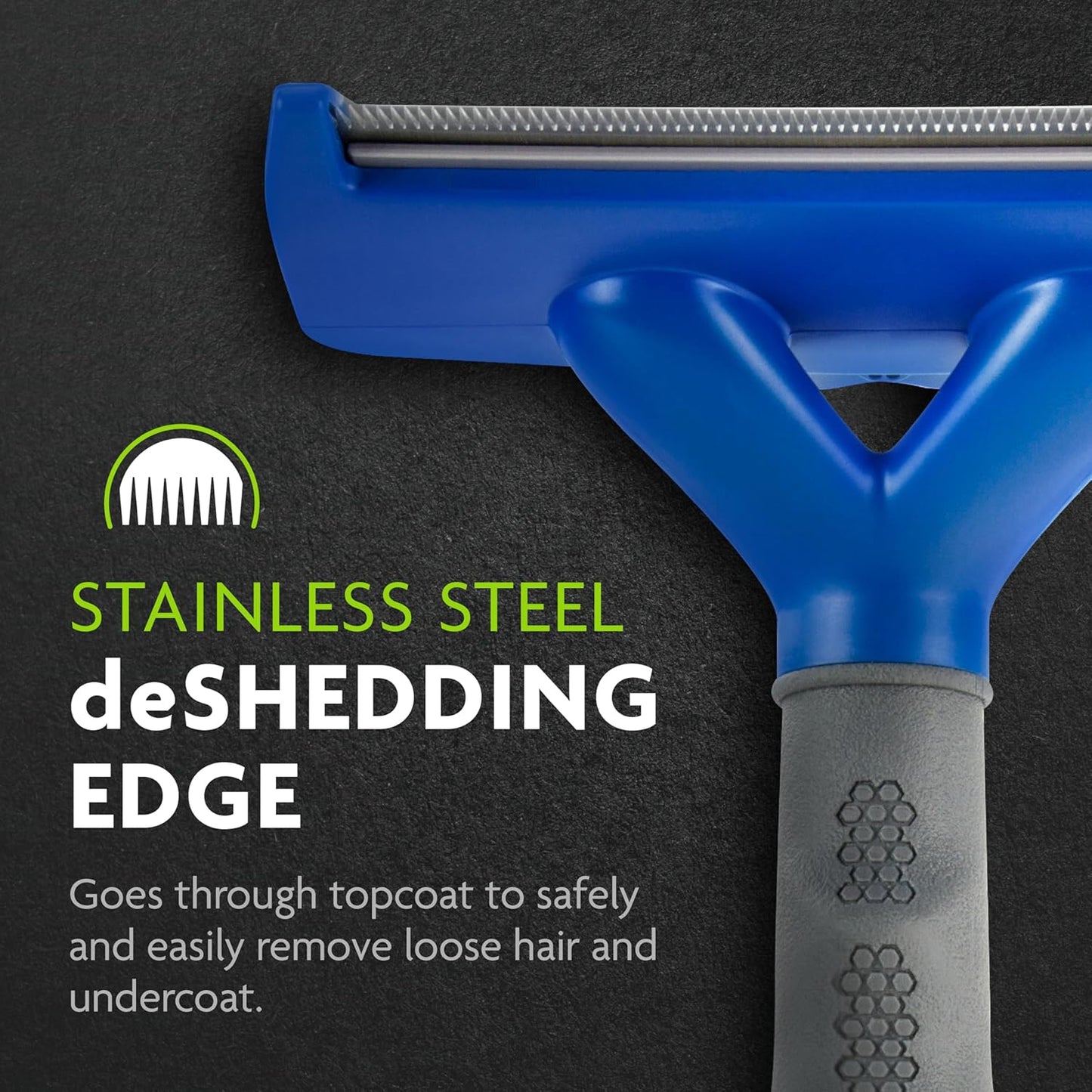 Undercoat Deshedding Tool for Dogs, Deshedding Brush for Dogs, Removes Loose Hair and Combats Dog Shedding