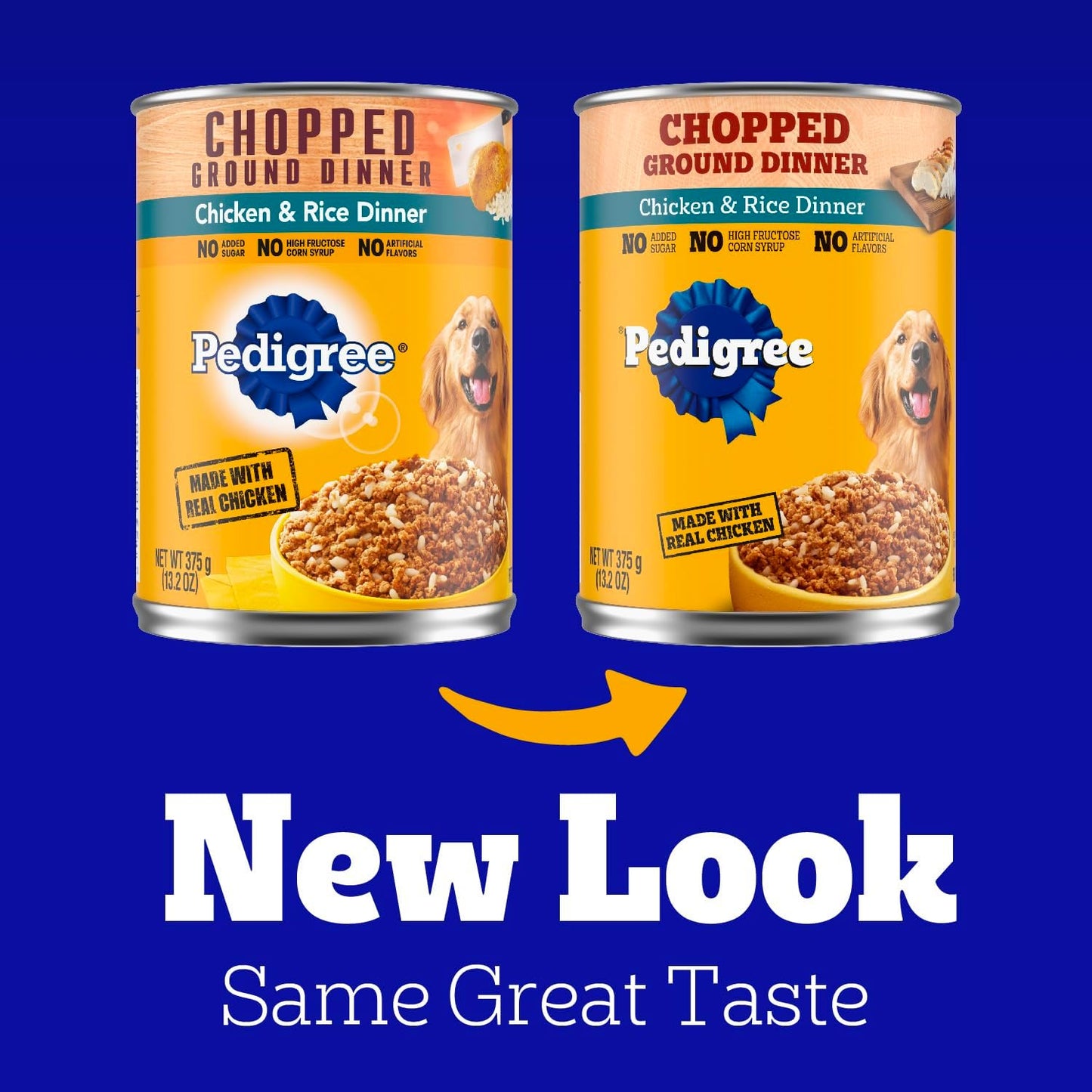 Chopped Ground Dinner Adult Canned Soft Wet Dog Food, Chicken & Rice Flavor, 13.2 Oz. Cans (12 Count, Pack of 1)