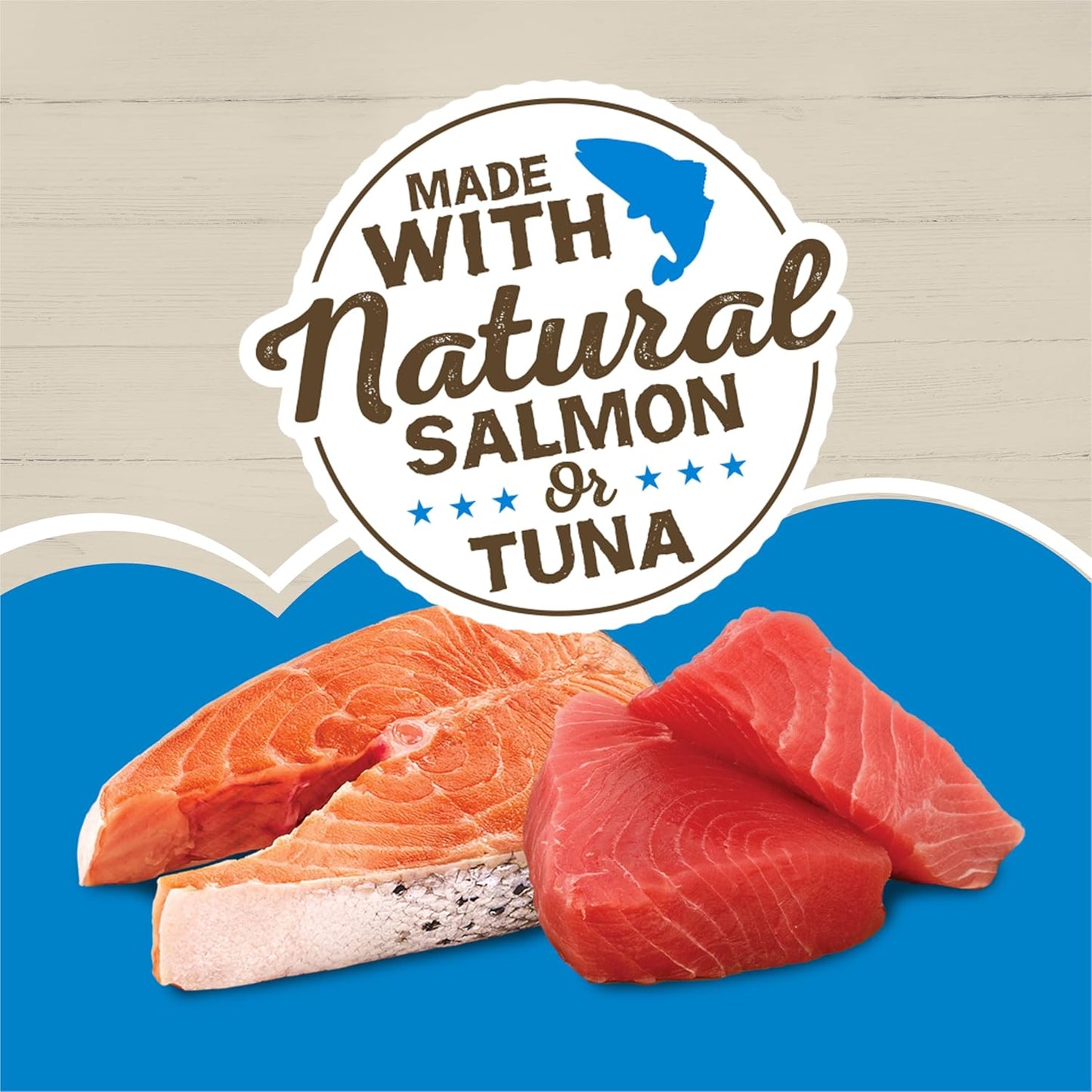 Purina Ocean Favorites Wet Cat Food Pate and Meaty Bits Variety Pack with Salmon and Tuna - (Pack of 24) 5.5 Oz. Cans