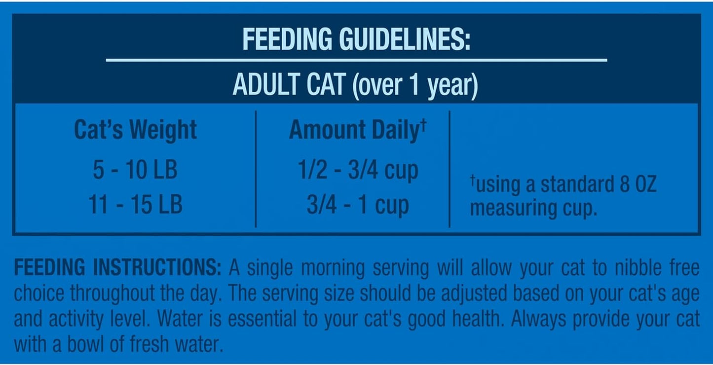 Daily Essentials Dry Cat Food with Chicken, Beef & Salmon Flavors, 28 Lb Bag
