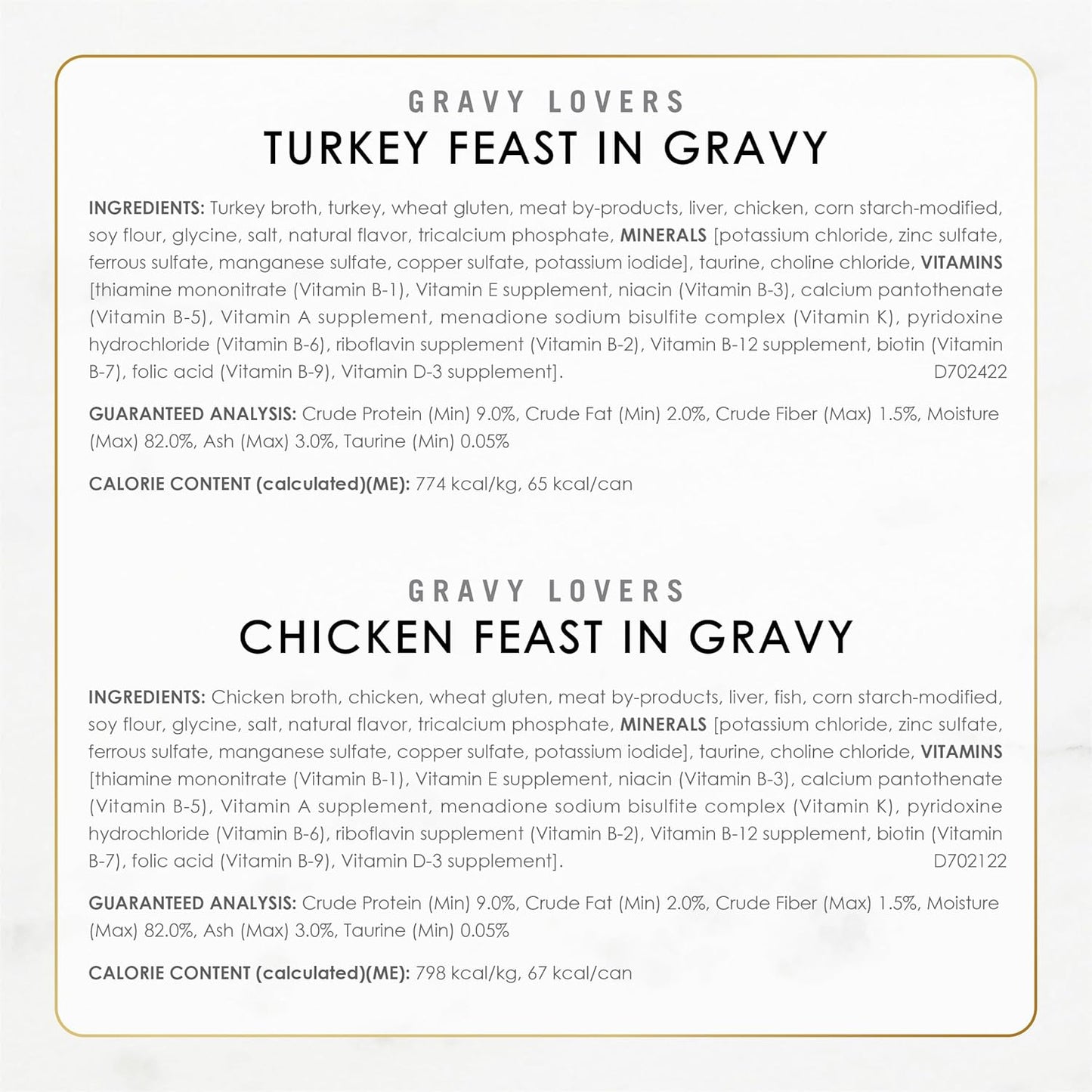 Purina Gravy Lovers Poultry and Beef Grilled Gourmet Wet Cat Food Variety Pack - (Pack of 24) 3 Oz. Cans