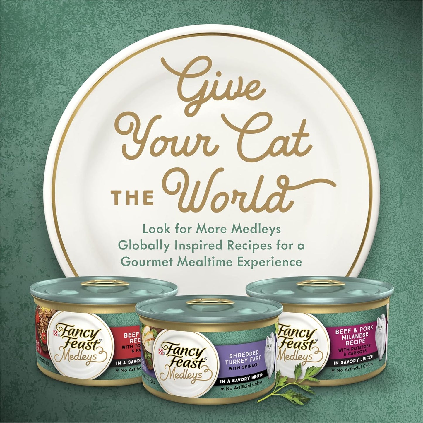 Purina Wet Cat Food Medleys Florentine Wet Cat Food Variety Pack - (2 Packs of 12) 3 Oz. Cans