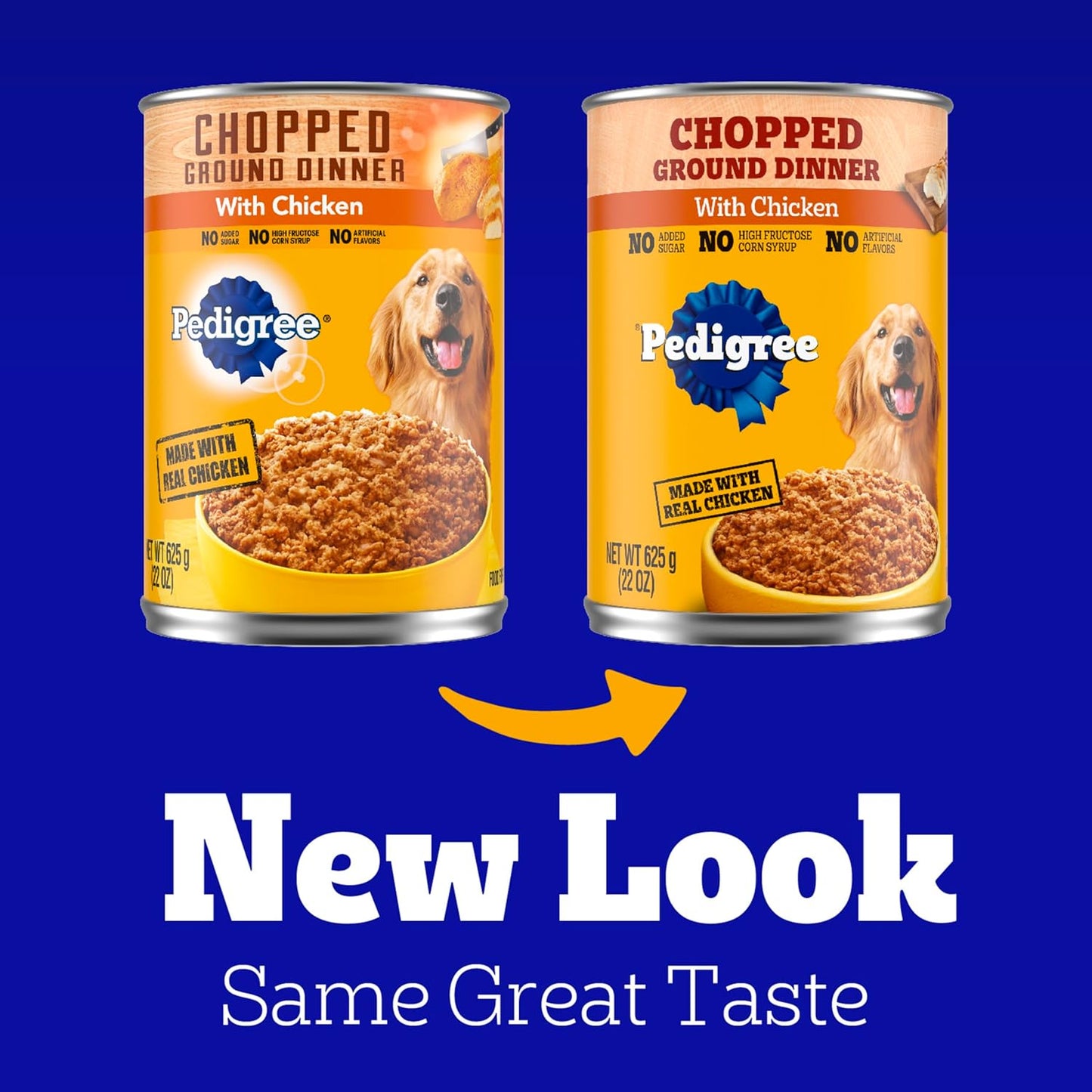 Chopped Ground Dinner Adult Canned Soft Wet Dog Food Chicken Flavor, 22 Oz. Cans (12 Count, Pack of 1)