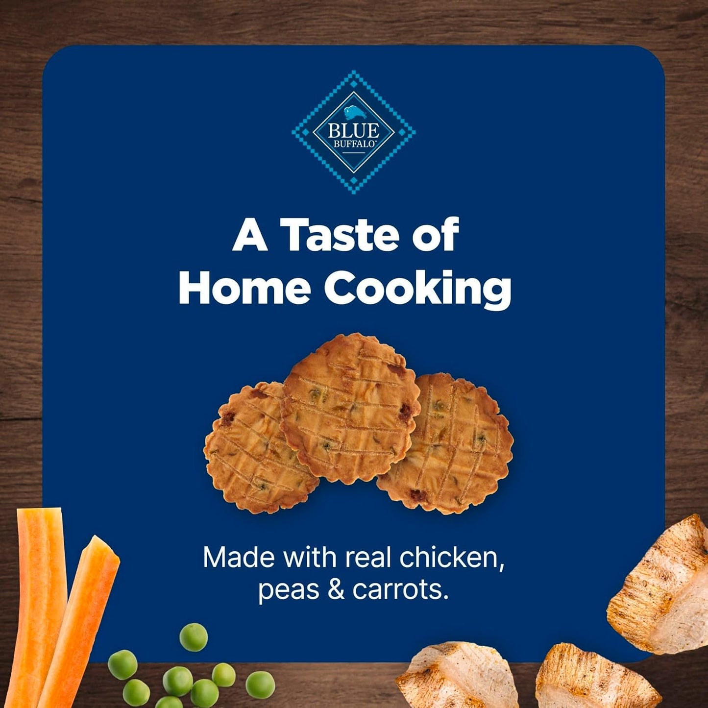 Nudges Homestyle Natural Dog Treats, Made in the USA with Real Chicken, Peas, and Carrots, 16-Oz. Bag