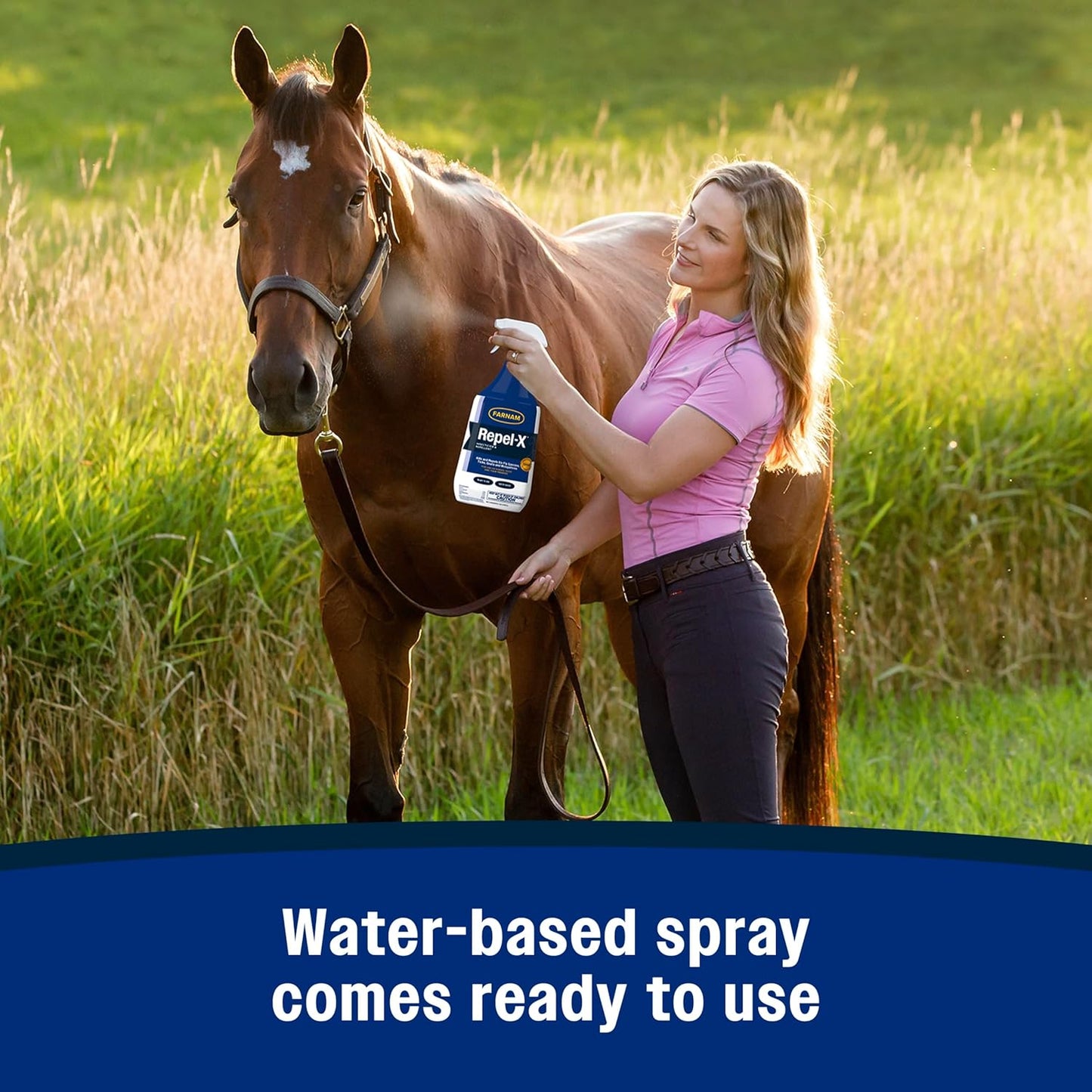 Repel-X Ready-To-Use Fly Spray, Insecticide and Repellent for Horses and Dogs, 32 Fluid Ounces, 1 Quart Bottle with Trigger Sprayer