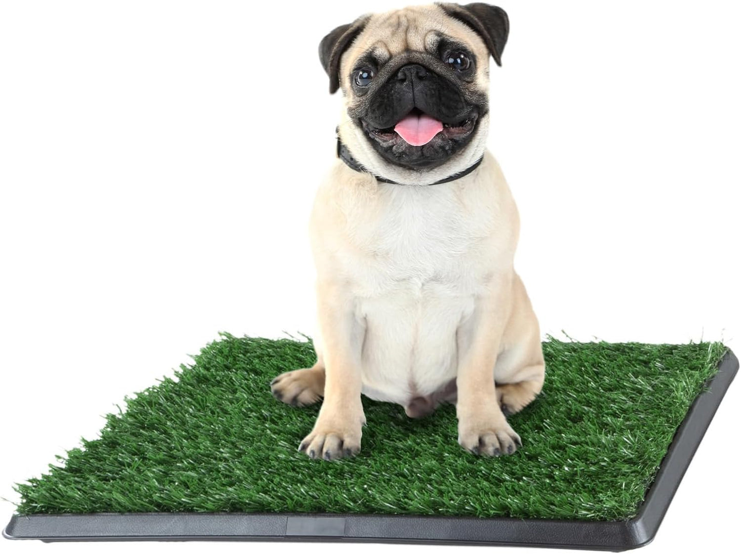 Artificial Grass Puppy Pee Pad for Dogs and Small Pets - 16X20 Inch, Reusable 3-Layer Potty Training Pad with Tray - Dog House and Pet Supplies by