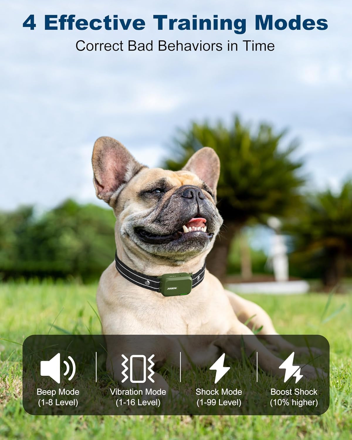 Dog Shock Collar - 4200FT Dog Training Collar with Remote Innovative IPX7 Waterproof with 4 Training Modes, Rechargeable E-Collar for All Breeds