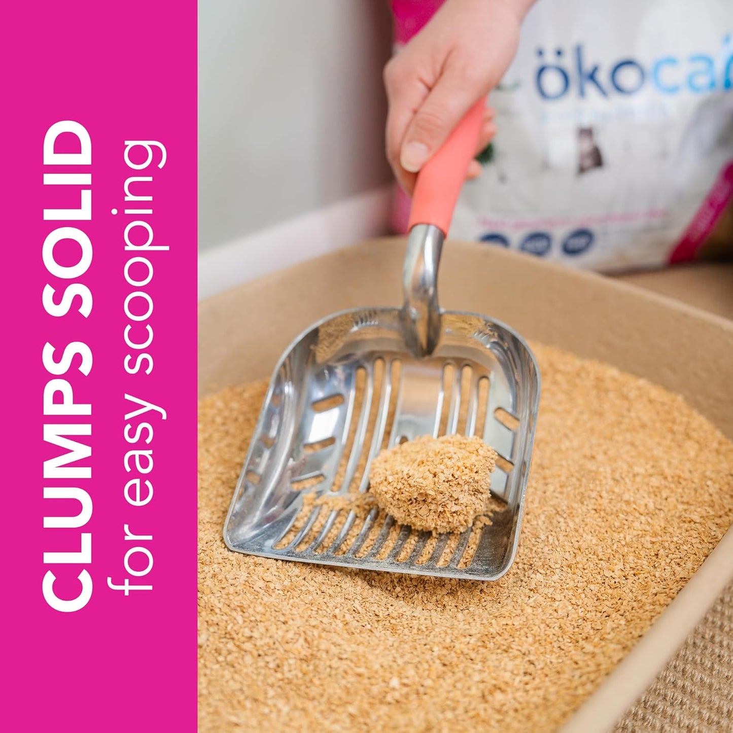 Super Soft Wood Clumping Cat Litter, Unscented,14 Pounds - Natural Ingredients, Stops Odor, Clumps Solid, 99% Dust Free, Great for All Cats, Sensitive Paws, Kittens