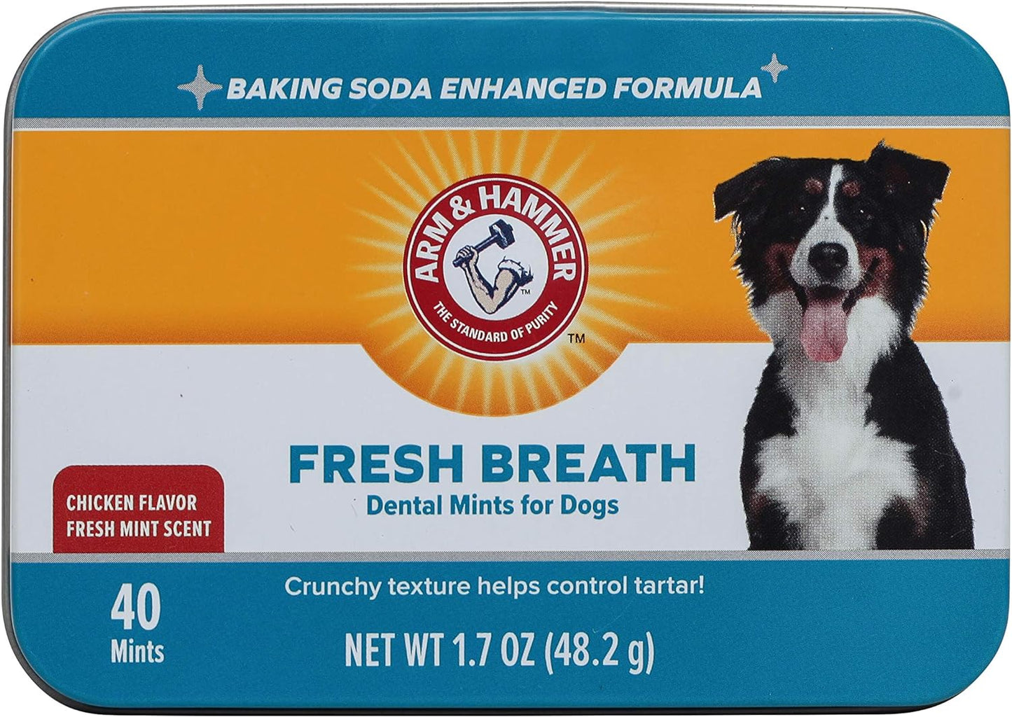 for Pets Dental Mints for Dogs, Fresh Breath | Get Fresh Doggie Breath without Brushing, Way to Fresher Dog Breath | Chicken Flavor, 40 Count (Packaging May Vary)