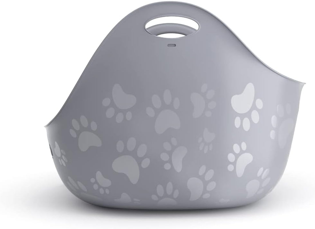 Cat Litter Box | Made with Flexible, Soft Plastic | Features High-Walls and Handles for Privacy and Portability