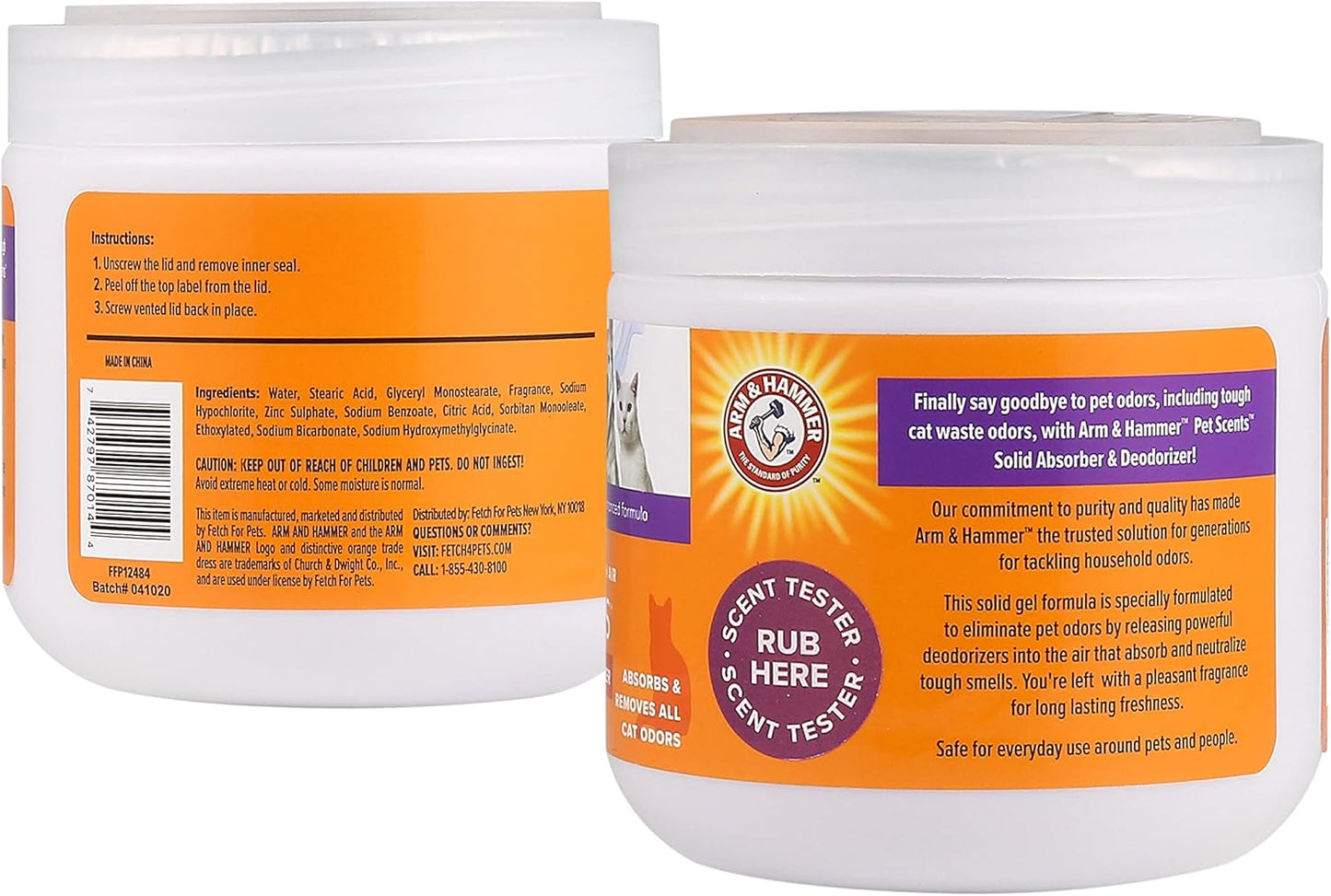 for Pets Scents Solid Gel Deodorizer in Lavender Fields Scent | Room Deodorizer for Homes with Pets, Odor Removing Gel for Pet Smells, 15 Ounces