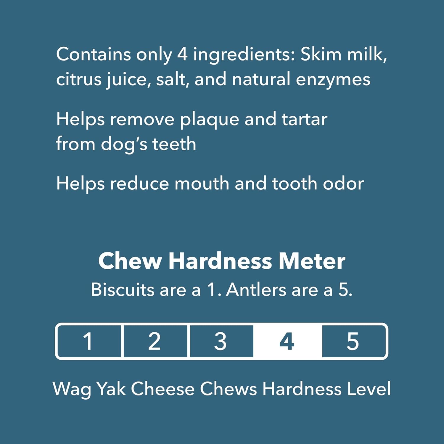 Amazon Brand -  Yak Cheese Himalayan Dog Chews, Dog Treats for Medium Size Dogs, All Natural, High Protein for Aggressive Chewers, 15-35 Lbs, 3 Count, 6.9 Oz