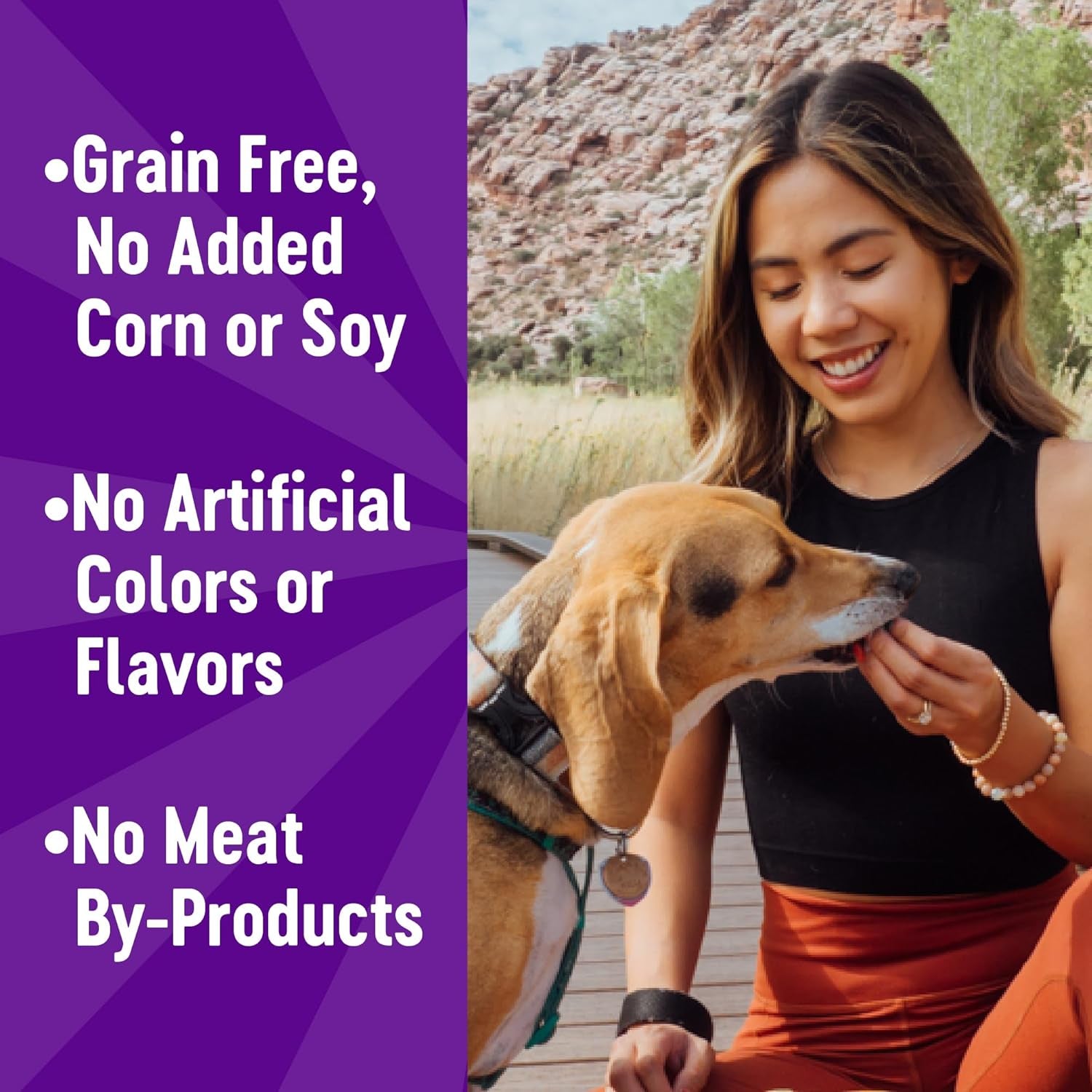 Puppy Treats, Natural, Training Treat, Grain Free, Crunchy Chicken & Carrot (6 Ounce Bag)