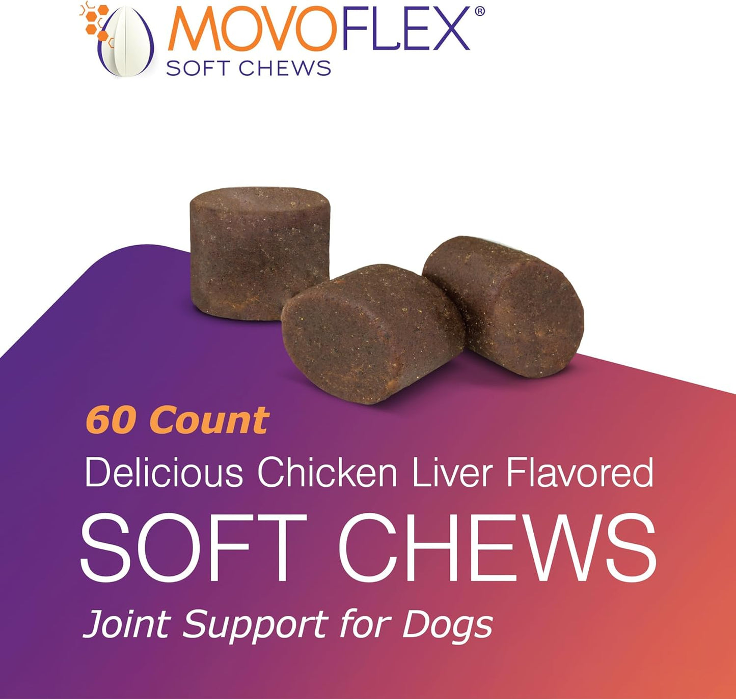 Soft Chews Hip and Joint Support Supplement for Large Dogs -  60 Count by Virbac