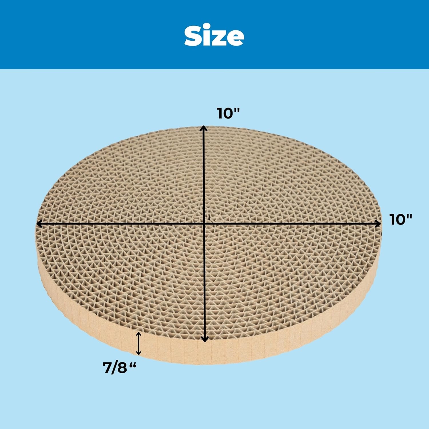 Cat Scratcher Replacement Pads - Cardboard Cat Scratcher Pad, Relieves Stress, Supports Pet Behaviors, 3 Count