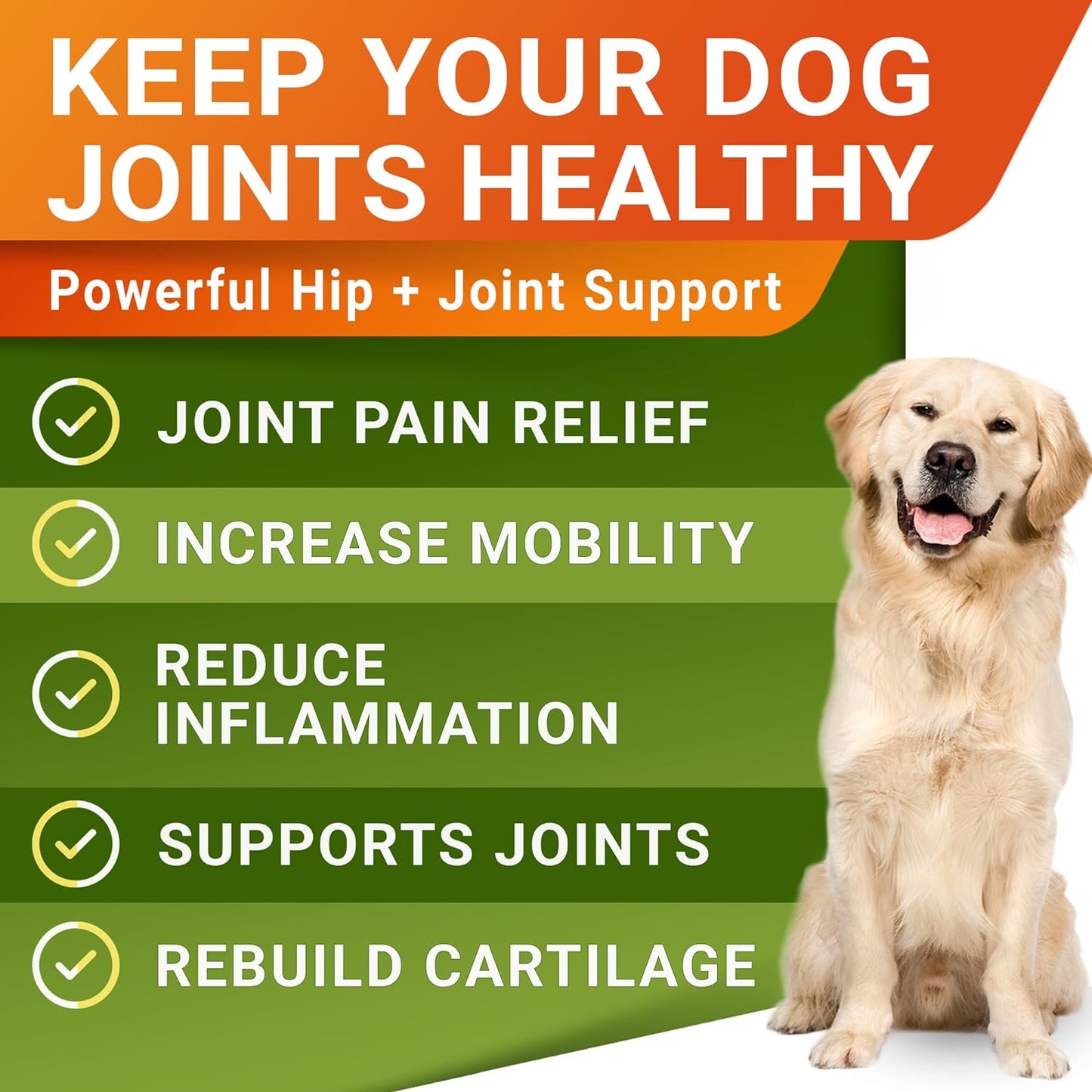 Hemp Chews for Dogs - Hip & Joint Supplement with Glucosamine - Joint Pain Relief Treats - Omega 3, Chondroitin, MSM - Advanced Mobility Support - Chicken Flavor - 120 Ct - Made in USA