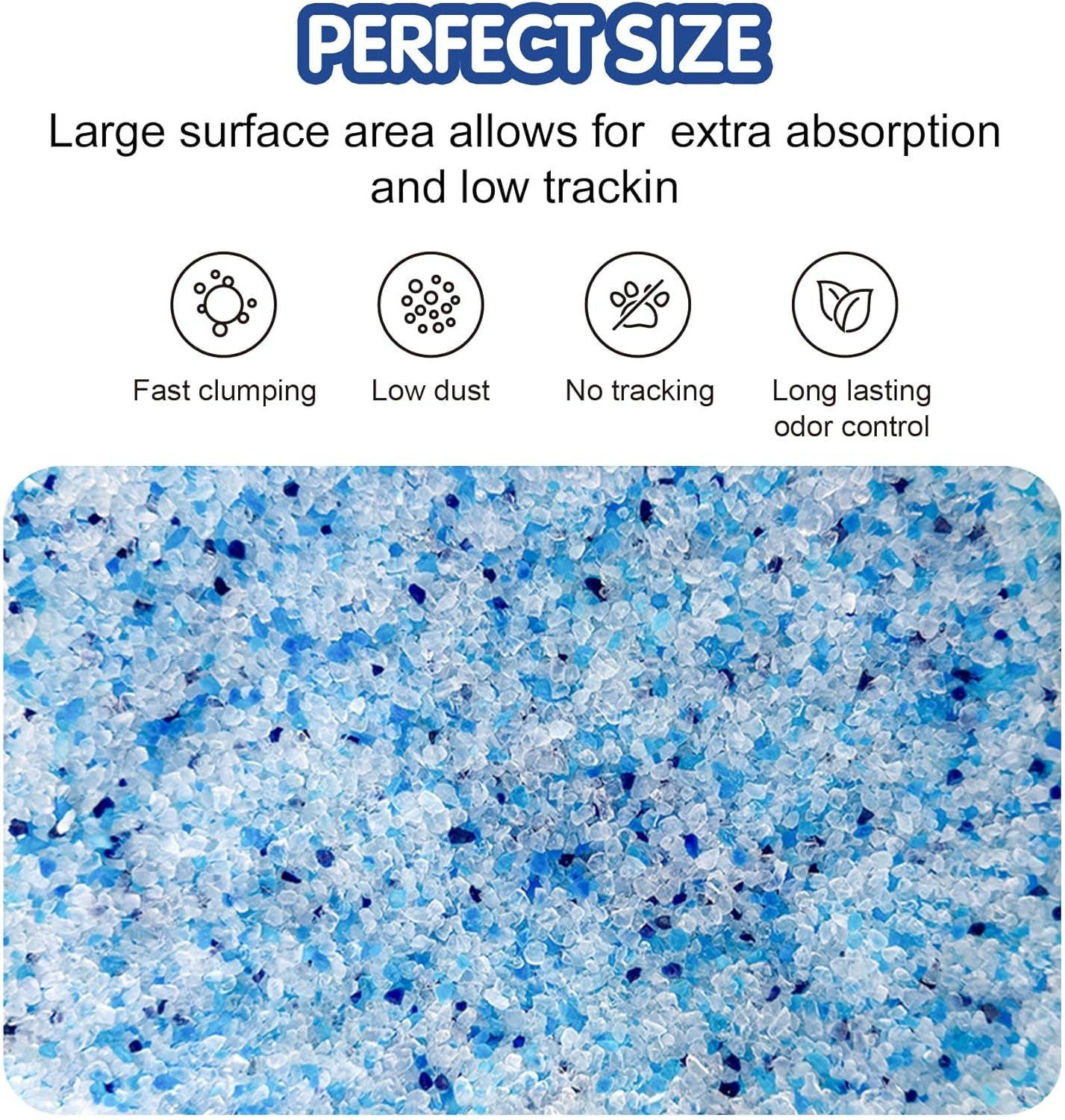 Crystal Cat Litter I Silica Gel Cat Litter,17.2 Lbs Value Pack (4.3 Lbs X 4)