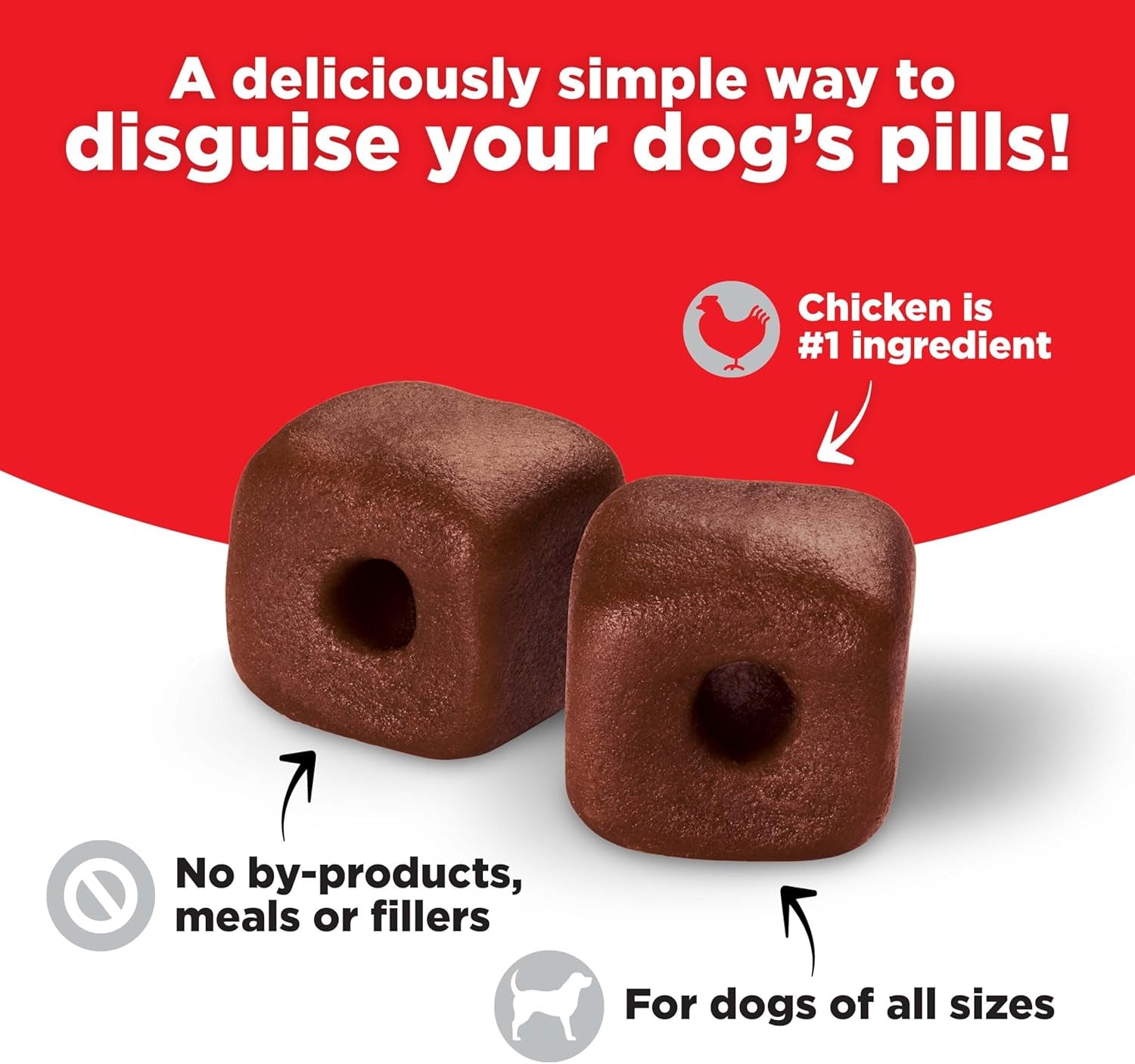 Pill Pouches Dog Treats, Hickory Smoked Bacon Flavor, 6 Ounce (Pack of 5)