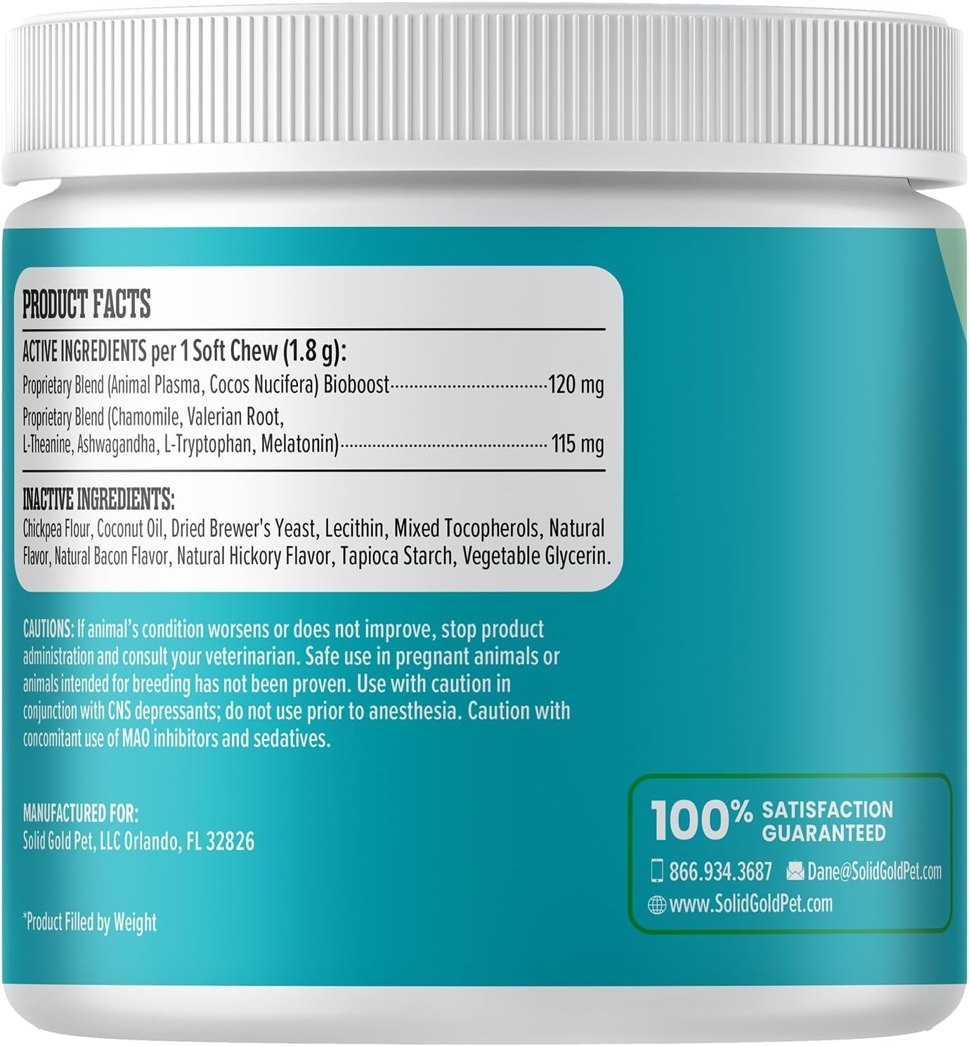 Calming Chews for Dogs - Dog Calming Chews W/Melatonin for Separation, Stress & Hyperactivity Relief - Supports Relaxation for Travel, Fireworks & Storms - All Ages & Sizes - Bacon 120Ct
