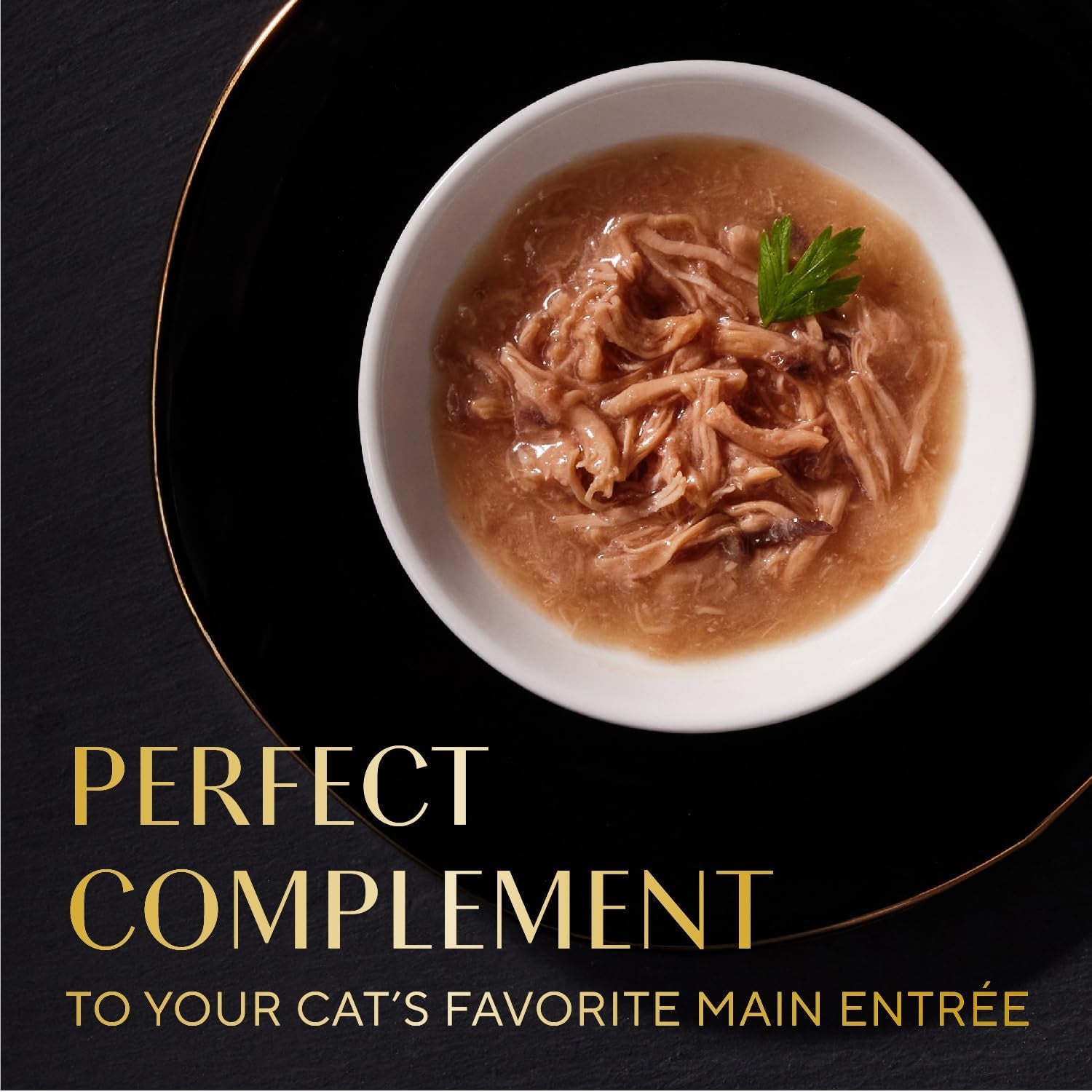 Selections Filets in Broth Adult Wet Cat Meal Complement Chicken & Tuna Recipe, 1.3 Oz. Cups, 12 Count