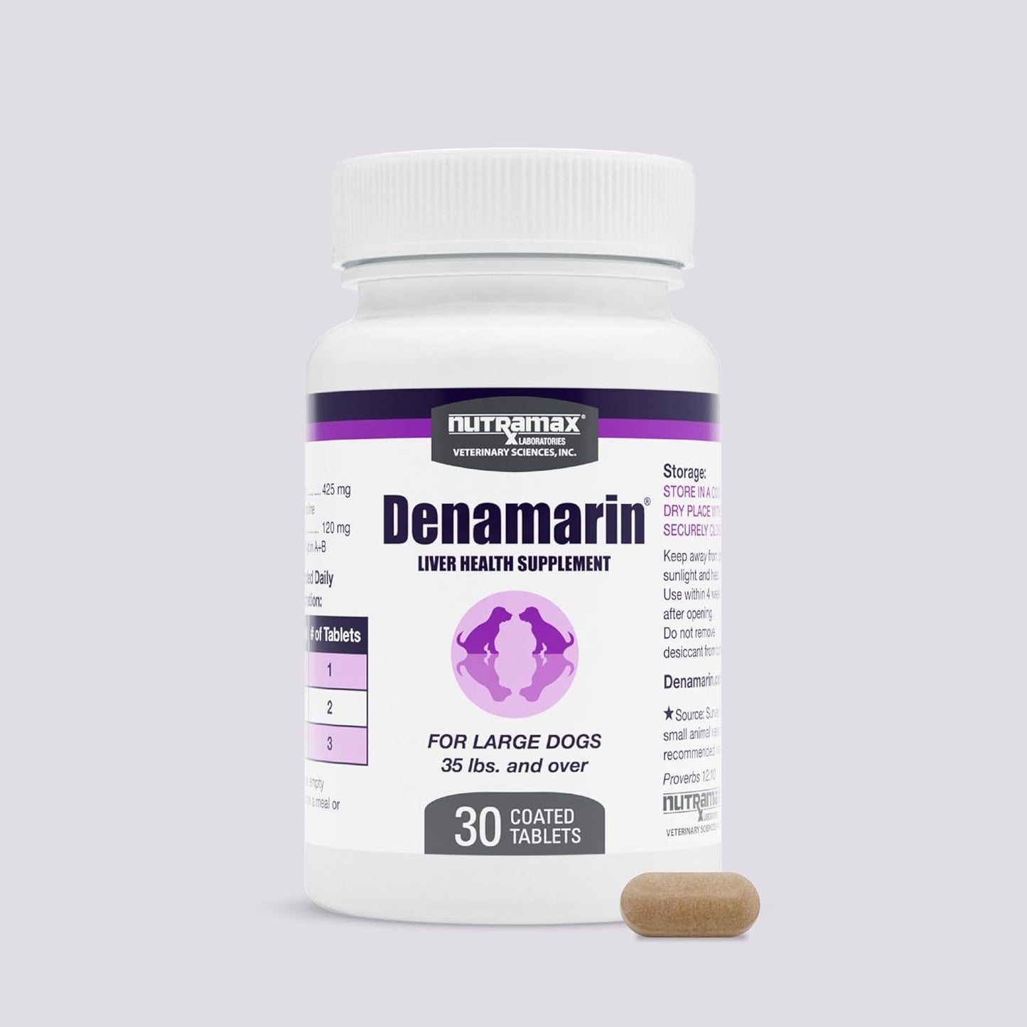 Denamarin Liver Health Supplement for Large Dogs - with S-Adenosylmethionine (Same) and Silybin, 30 Tablets(Pack of 1)