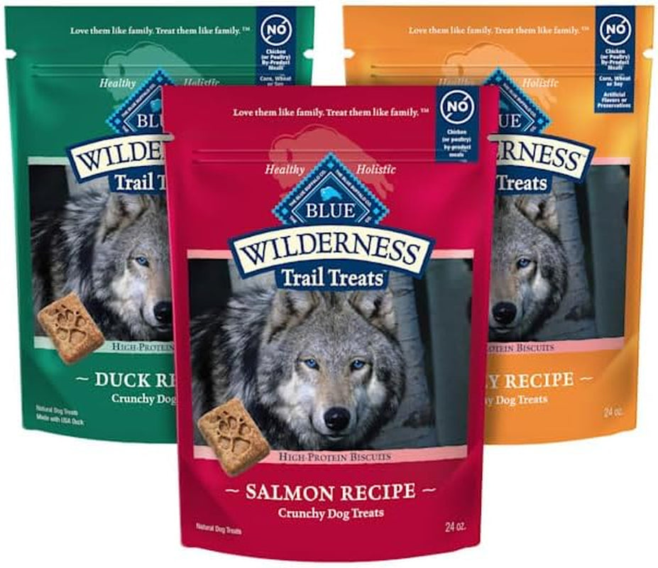 Wilderness Variety Pack Dog Treats Made with Natural Ingredients Duck Turkey & Salmon