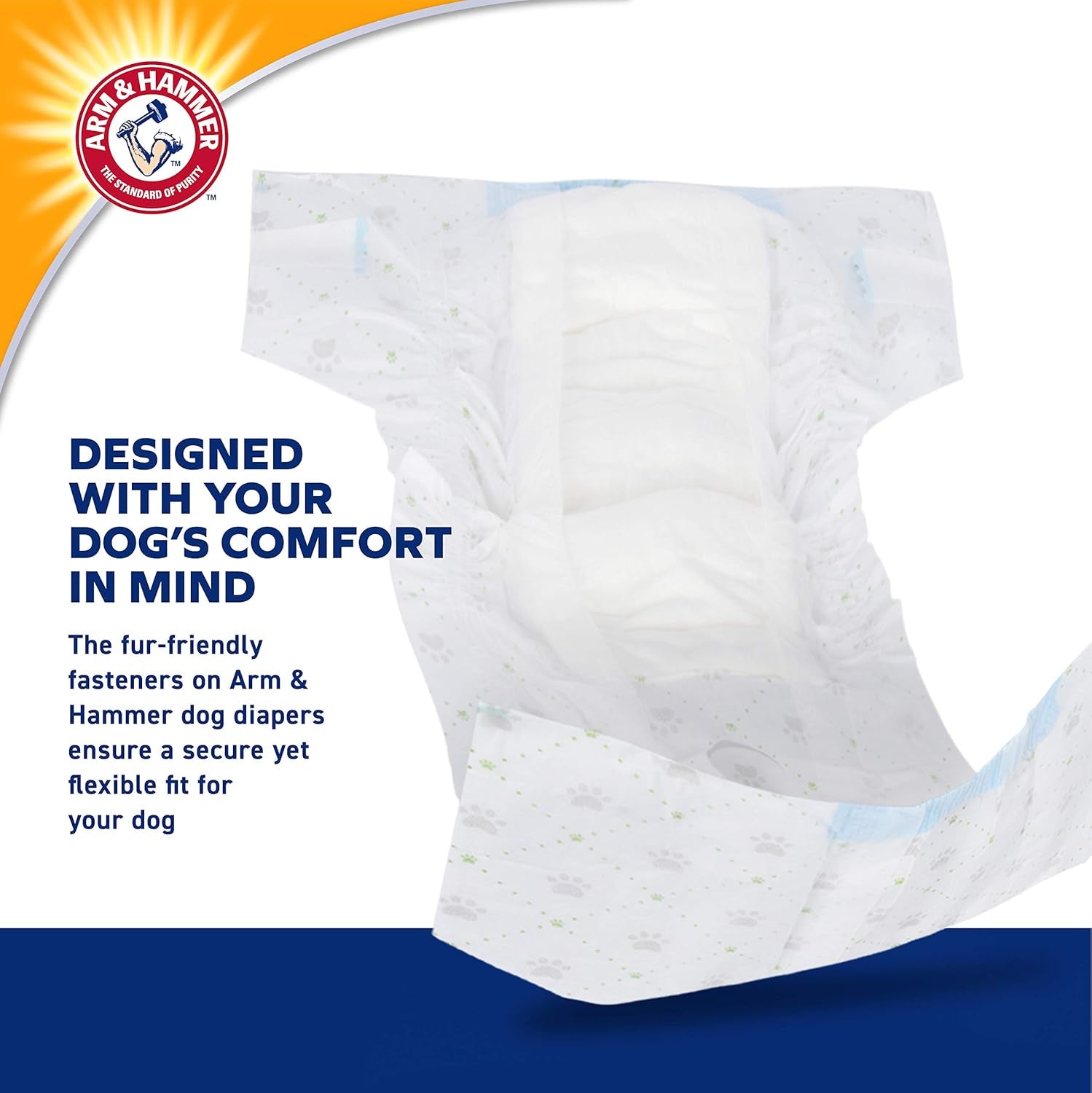 for Pets Female Dog Diapers, Size Large, 12 Count | Ultra-Absorbent, Adjustable Girl Dog Diapers with Leak-Proof Protection and Wetness Indicator