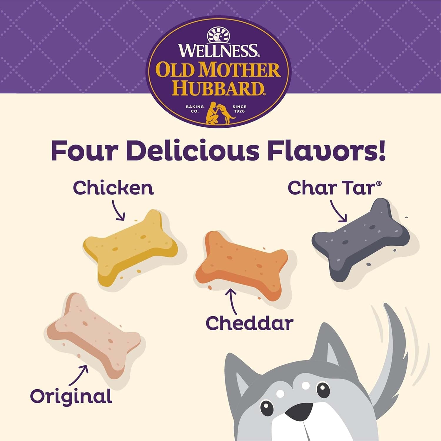Wellness Original Mix Dog Biscuits, Natural, Training Treats, Four Flavors, Small Size, (6 Pound Bag)