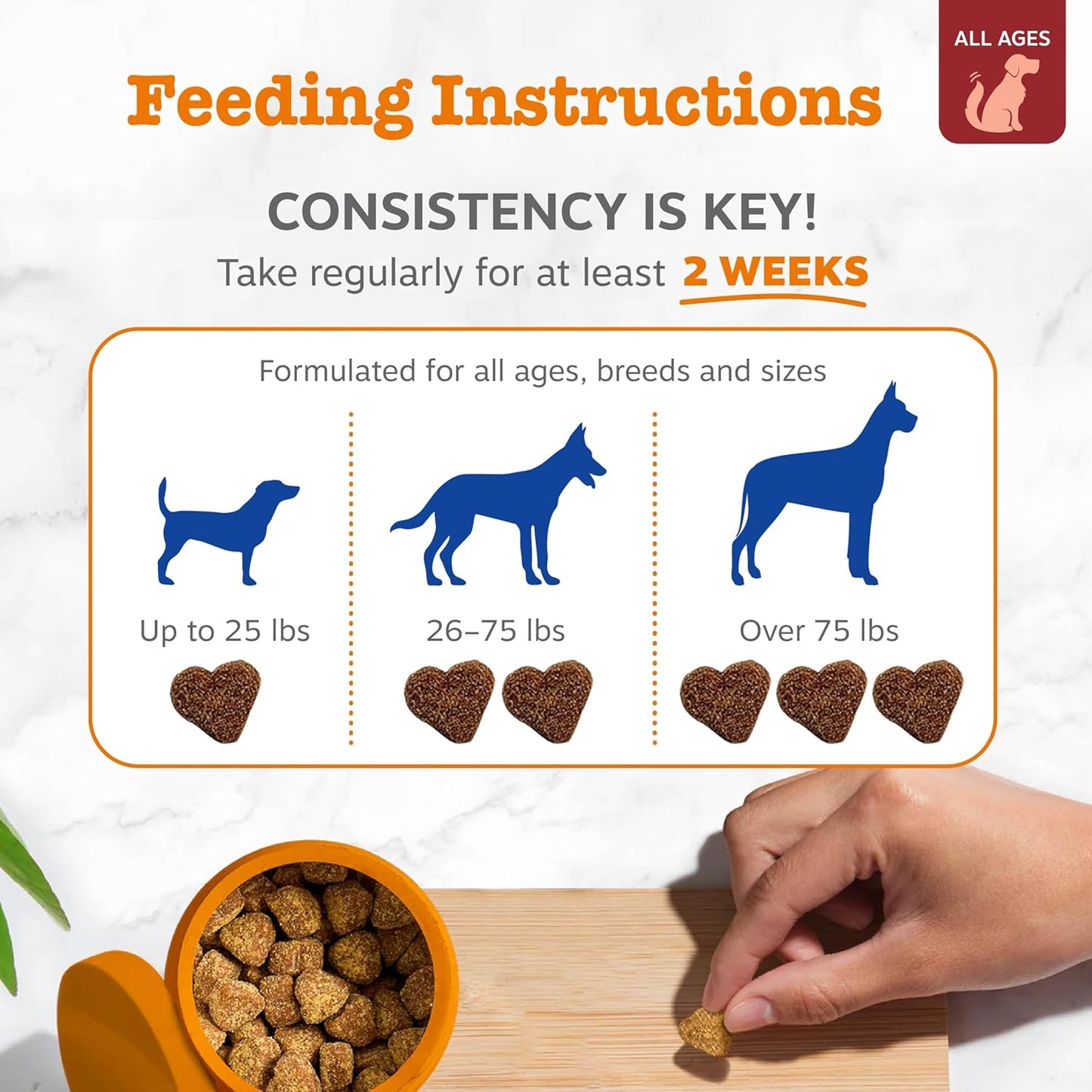 Dog Multivitamin, Chewable Dog Vitamins and Supplements for Hip & Joints, Skin & Coat, Omega 3 Fish Oil for Dogs- Senior & Puppy Multivitamin - Bison- 90Ct