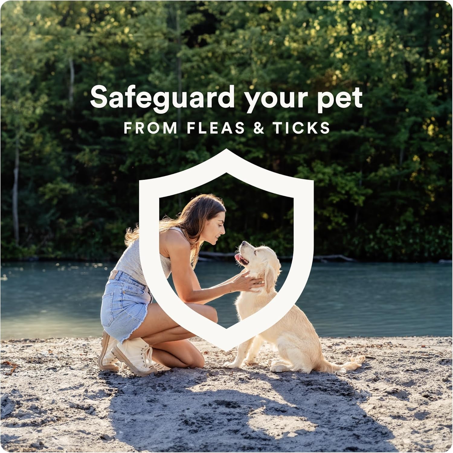 Ultra Flea and Tick Prevention for Dogs - Large Dog Flea and Tick Treatment & Control - Mosquito Repellent - Fast Acting Waterproof Topical Drops, 4 Month Supply