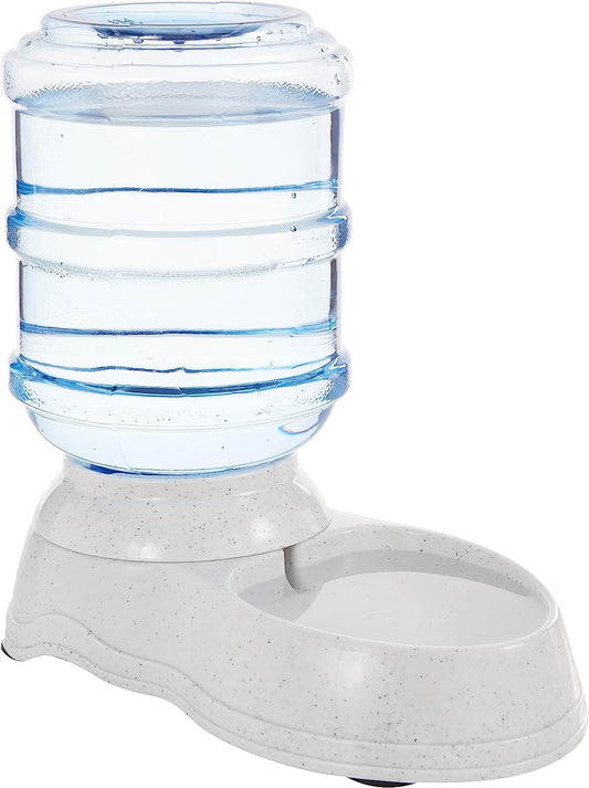 Gravity Pet Water Dispenser for Cat, Dog, 1 Gallon Capacity, Small, Gray