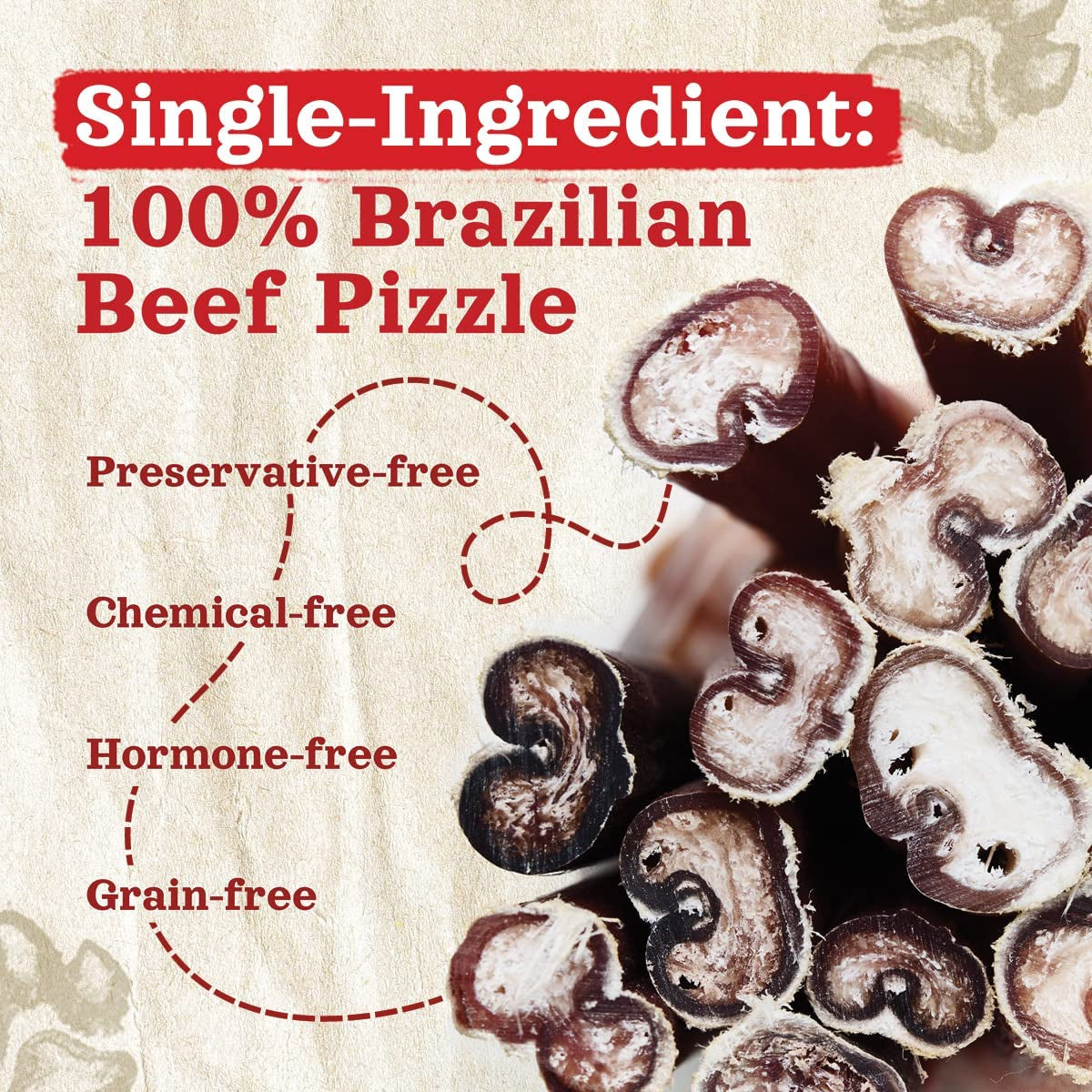 Odor-Free Bully Sticks (12 Inch, 12 Pack), 1.2 Lbs. per Bag, 100% Beef Pizzle Chews, Grass-Fed, Non-Gmo, Fully Digestible Long Lasting Best Dental Treats to Keep Your Dogs Busy
