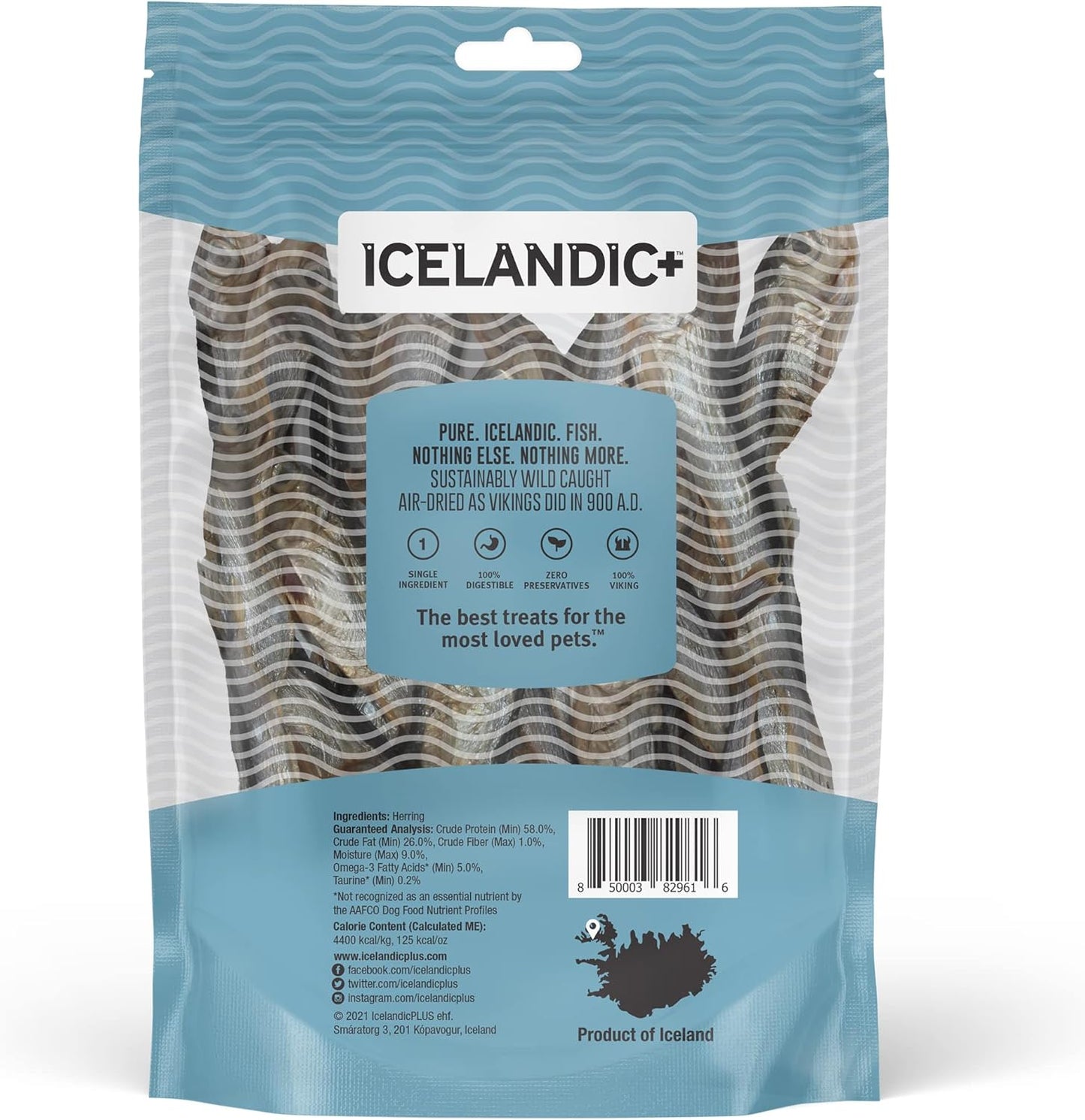 Whole Fish Herring - 3Oz Bag - Dog Treats, Pure Wild-Caught & Air-Dried, Single Ingredient Snack, Pet Chew, Just the Fish Nothing Else