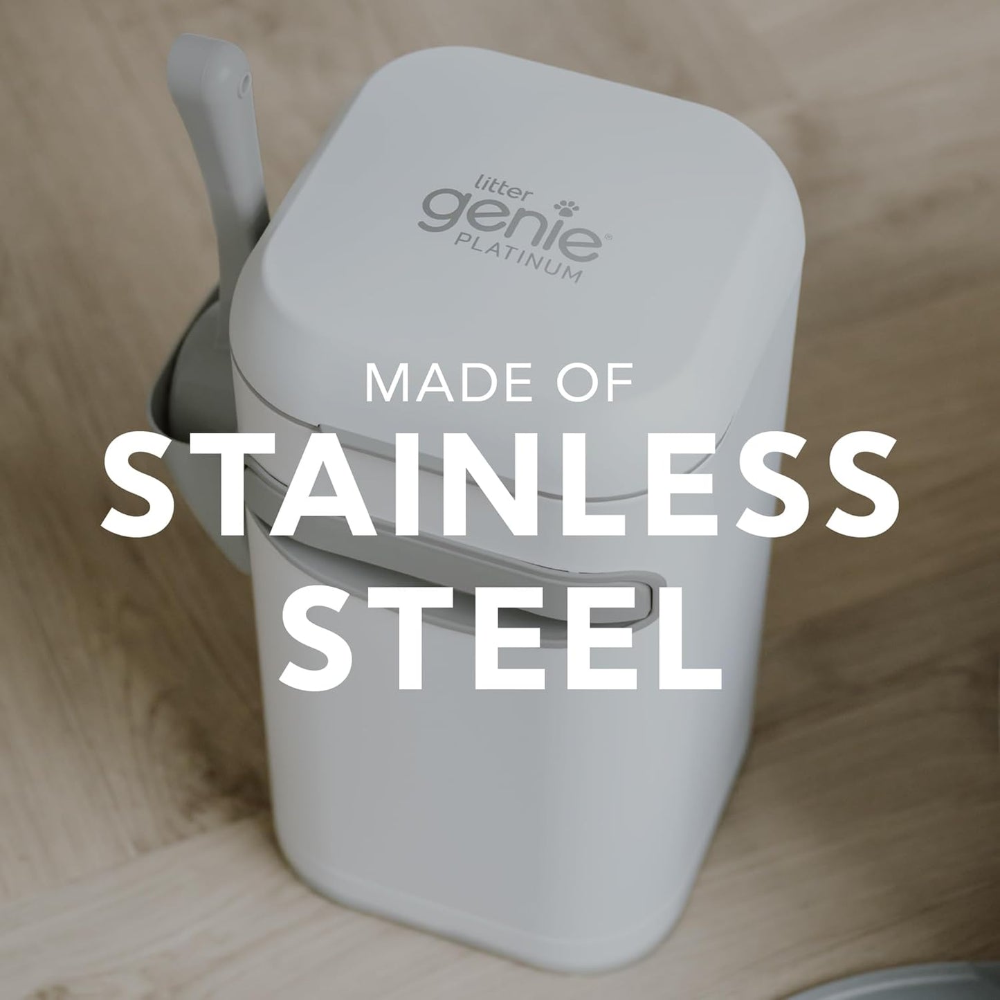 Platinum Pail Made of Durable Stainless Steel Includes 1 Easy Roll Refill
