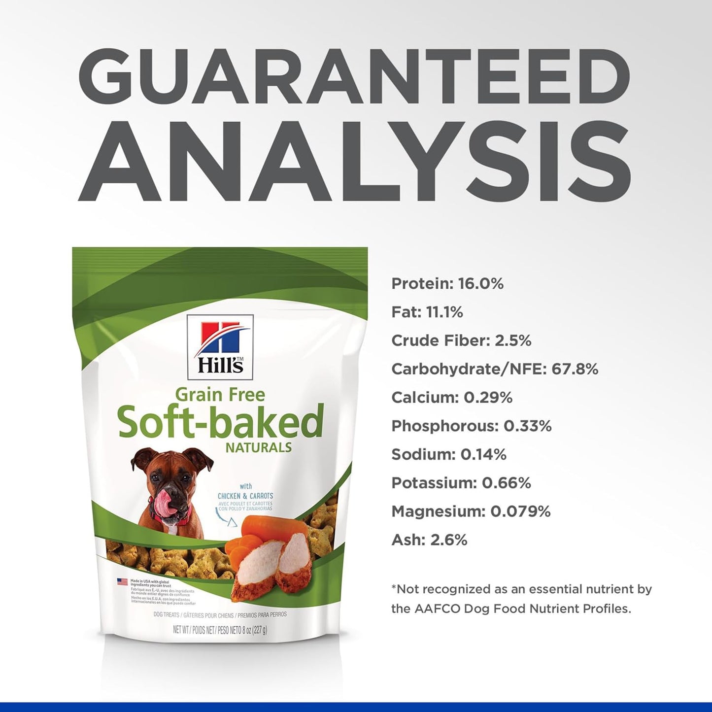 Grain Free Soft Baked Naturals, All Life Stages, Great Taste, Dog Treats, Chicken & Carrots, 8 Oz Bag