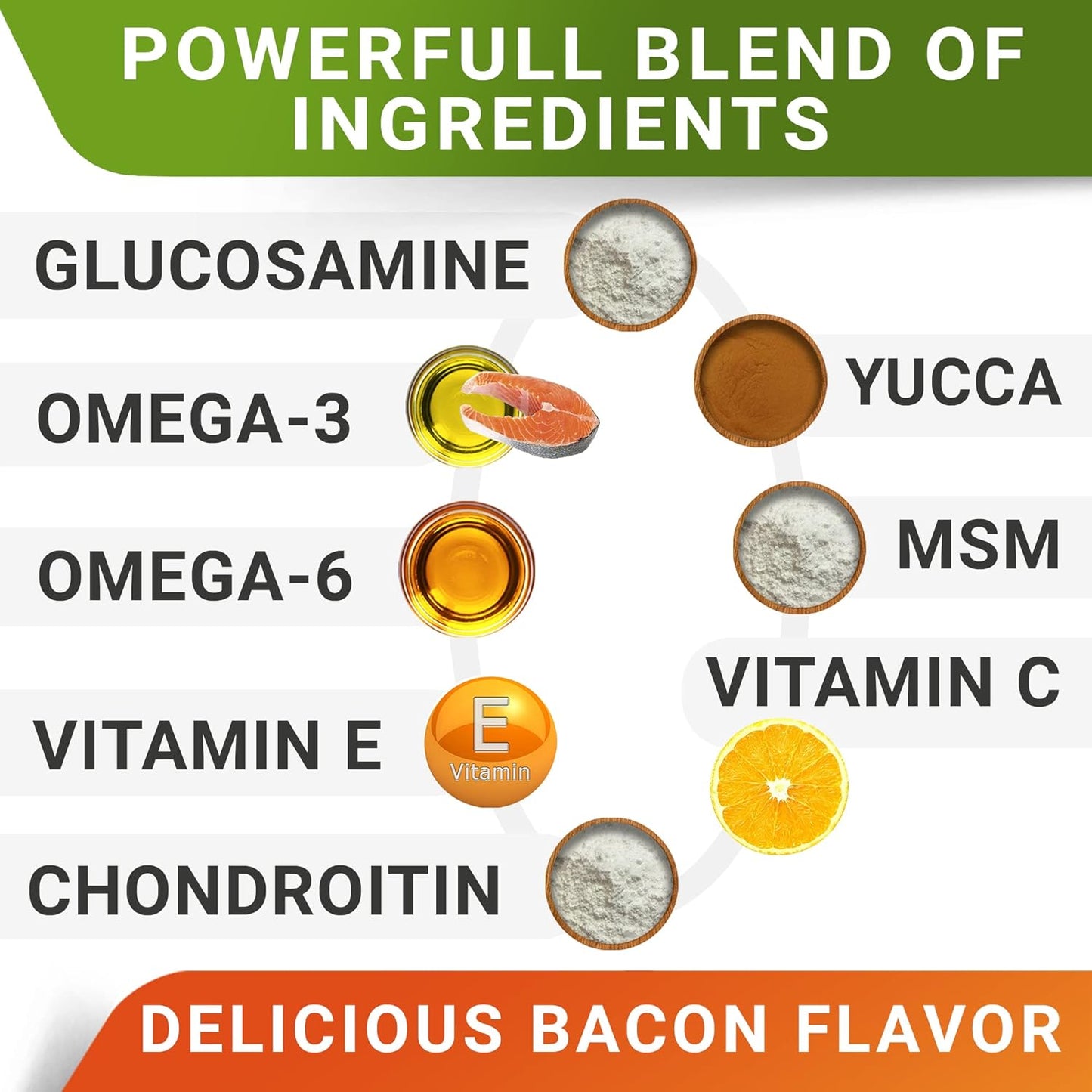 Glucosamine Treats for Dogs - Joint Supplement W/Omega-3 Fish Oil - Chondroitin, MSM - Advanced Mobility Chews - Joint Pain Relief - Hip & Joint Care - Peanut Butter Flavor - 120 Ct