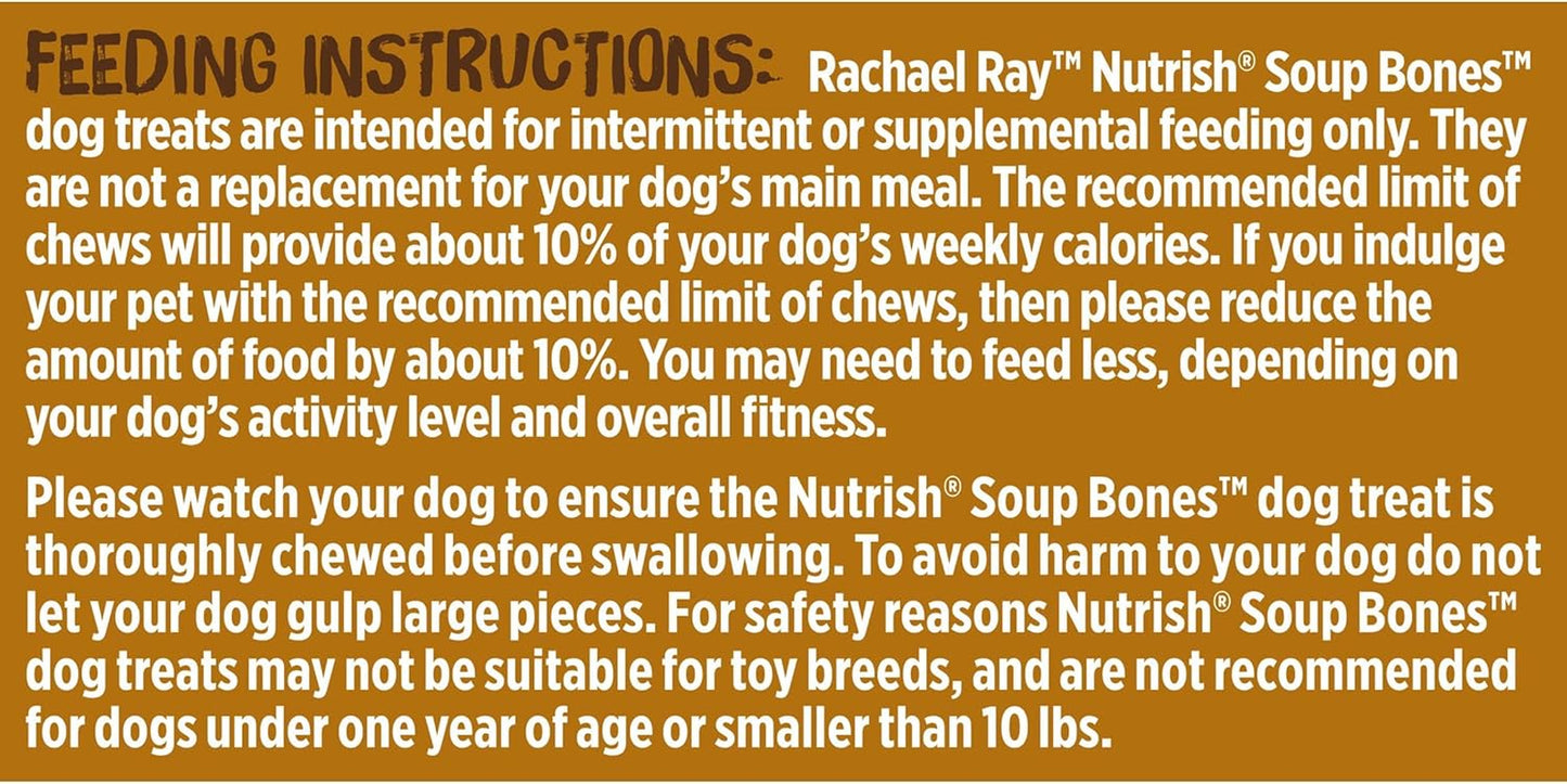 Rachael Ray  Soup Bones Long Lasting Dog Chews Variety Pack, 22 Count (Pack of 1)