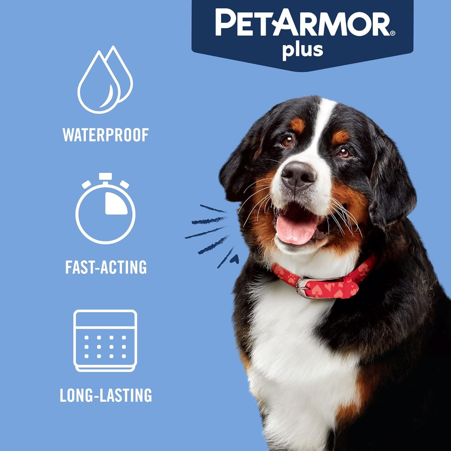 plus Flea and Tick Prevention for Dogs, Dog Flea and Tick Treatment, 6 Doses, Waterproof Topical, Fast Acting, X-Large Dogs (89-132 Lbs)