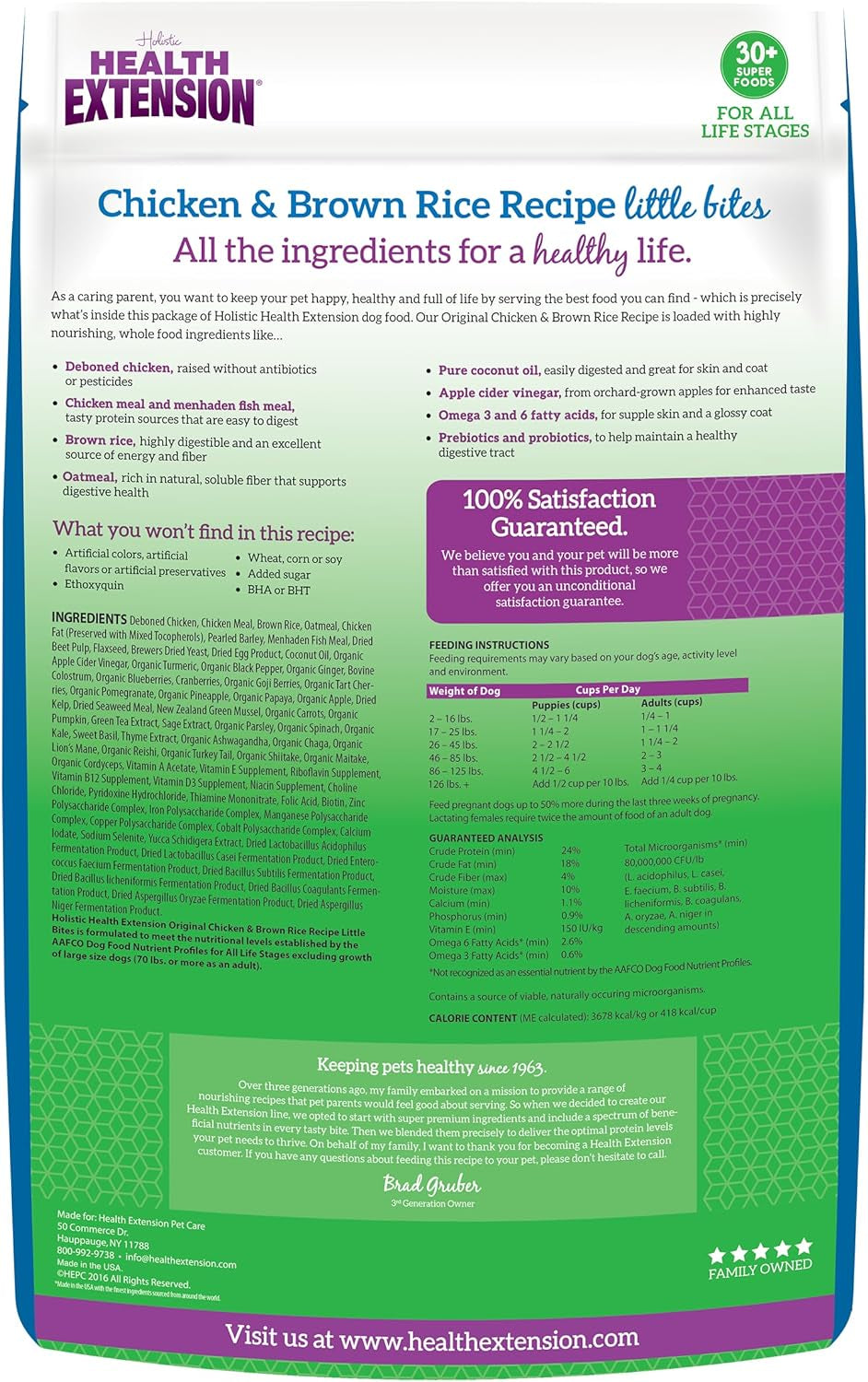 Little Bites Dry Dog Food for Small Breeds, Chicken & Brown Rice Recipe, with Probiotics & Superfoods for Digestion & Coat Health, 4 Lb Bag (Pack of 1)