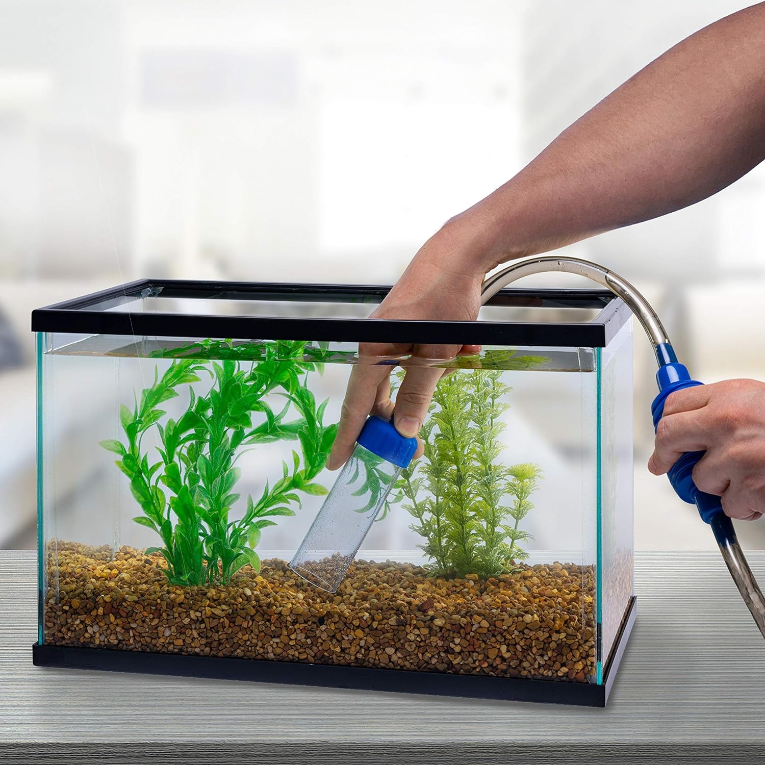 Water Cleaner Gravel Siphon for Aquariums, Easily Clean Freshwater Aquariums