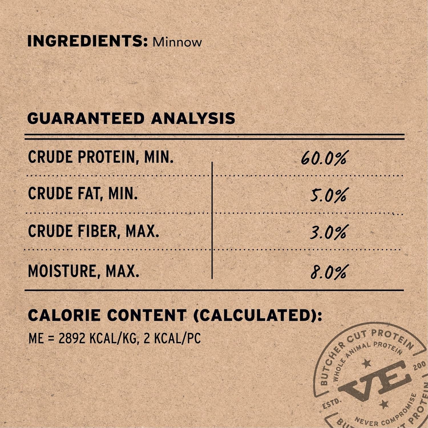 Single Ingredient Minnows Dog Treats, 2.5 Oz | Freeze-Dried Raw | Premium Quality High Protein Training Treats | Grain Free, Gluten Free, Filler Free