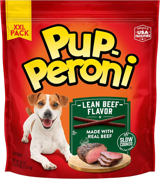Dog Treats, Lean Beef Flavor, 38 Ounce, Made with Real Beef, 90% Fat Free