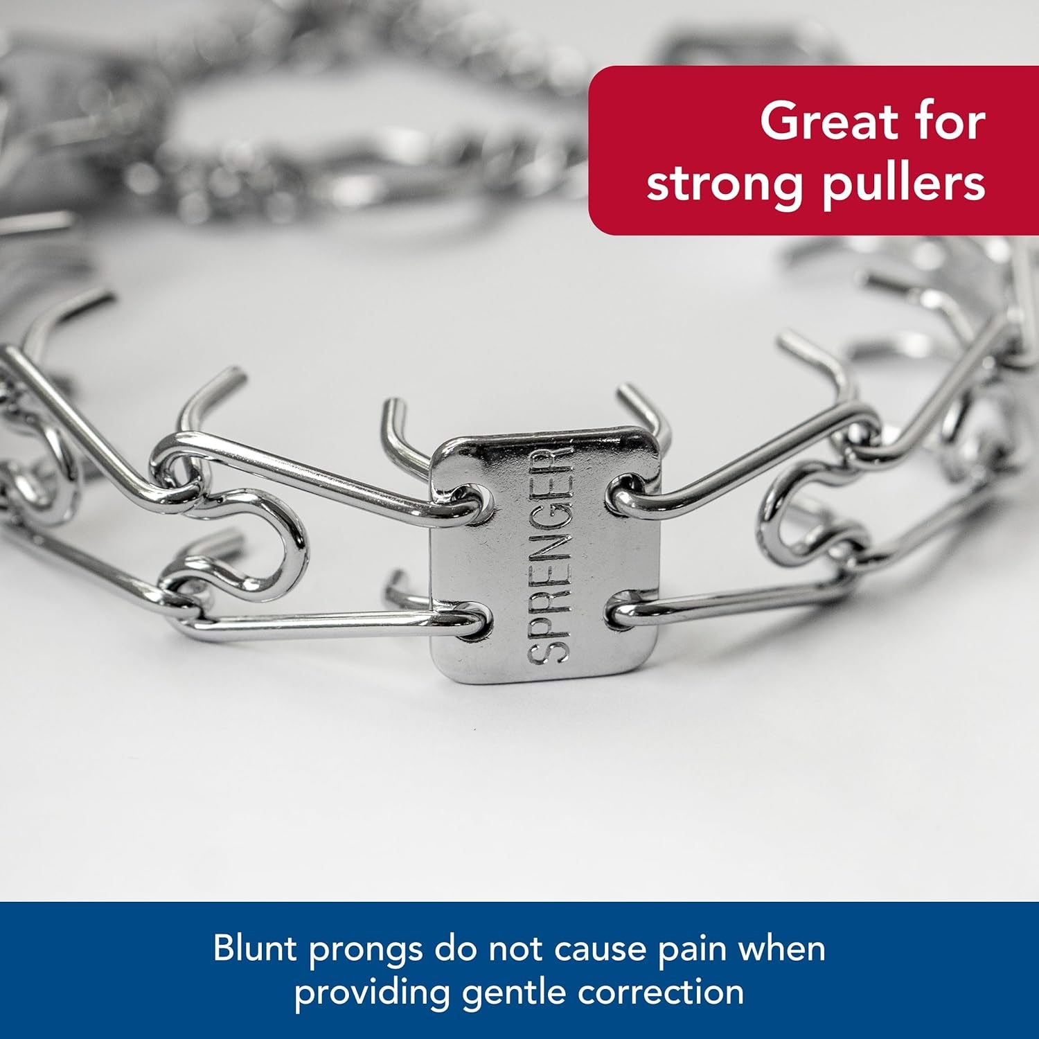 Ultra-Plus Prong Dog Training Collar, 3.0 Mm X 18" Neck Size, 3.0 Mm X 22" Chain Length, Steel Chrome Plated Dog Prong Collar, Pinch Collar for Dogs, Dog Correction Collar