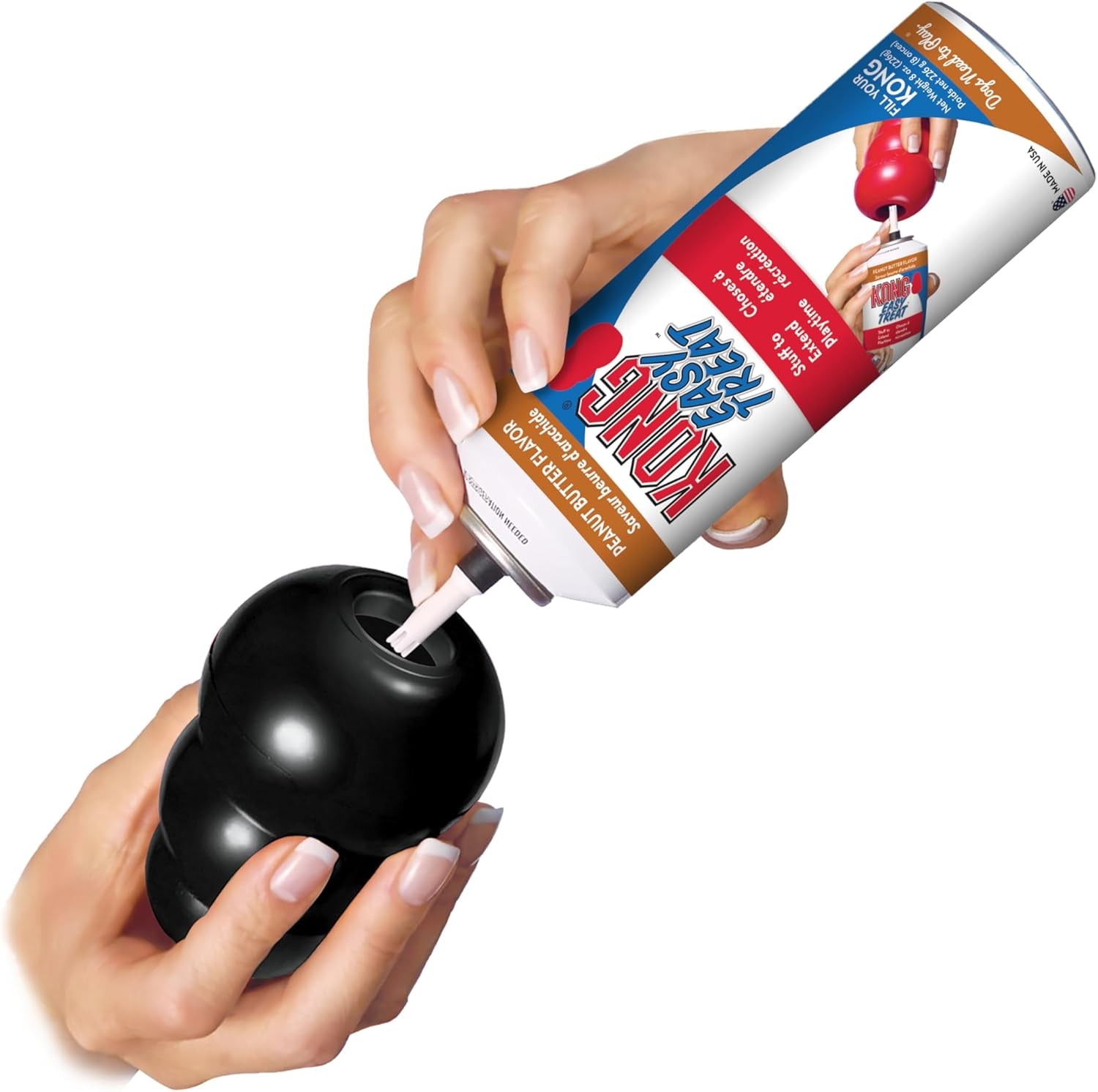 Extreme Dog Toy - Fetch & Chew Toy - Treat-Filling Capabilities & Erratic Bounce for Extended Play Time Most Durable Natural Rubber Material - for Power Chewers - for X-Large Dogs