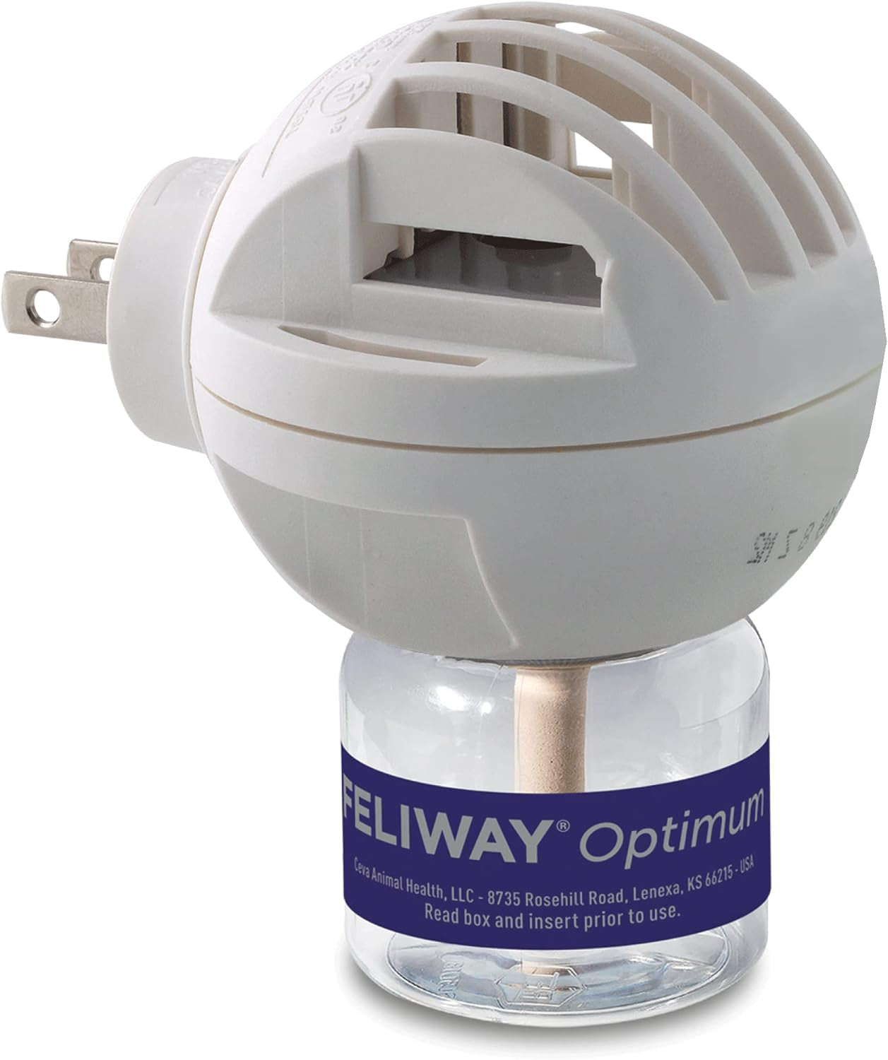 ® Optimum 30 Day Cat Calming Plug in Pheromone Diffuser Starter Kit, 48Ml - Helps Reduce Common Signs of Stress in Cats & Kittens, Enhanced Calming