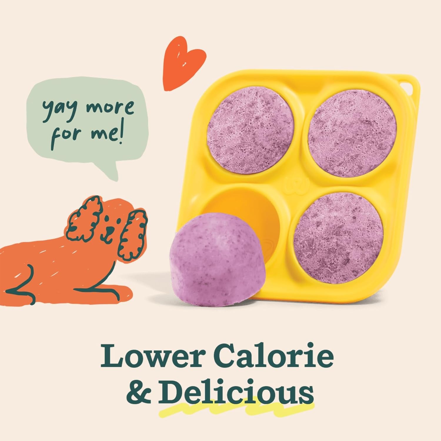 Dog Pupsicle Mix - Easy-To-Make DIY Pupsicle Refills - Tasty, Healthy Pupsicle Mix - Wholesome Ingredients - Long-Lasting - Calming Mix