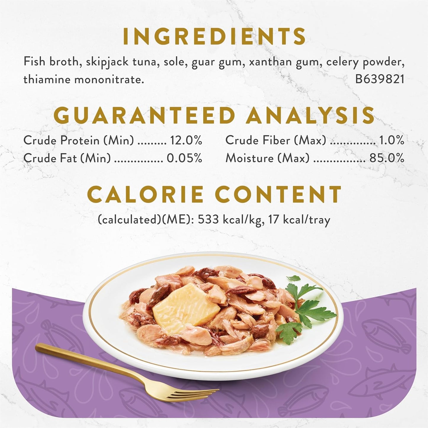 Purina  Appetizers Lickable Grain Free Wet Cat Food Topper Skipjack Tuna Appetizer with Sole - (Pack of 10) 1.1 Oz. Trays