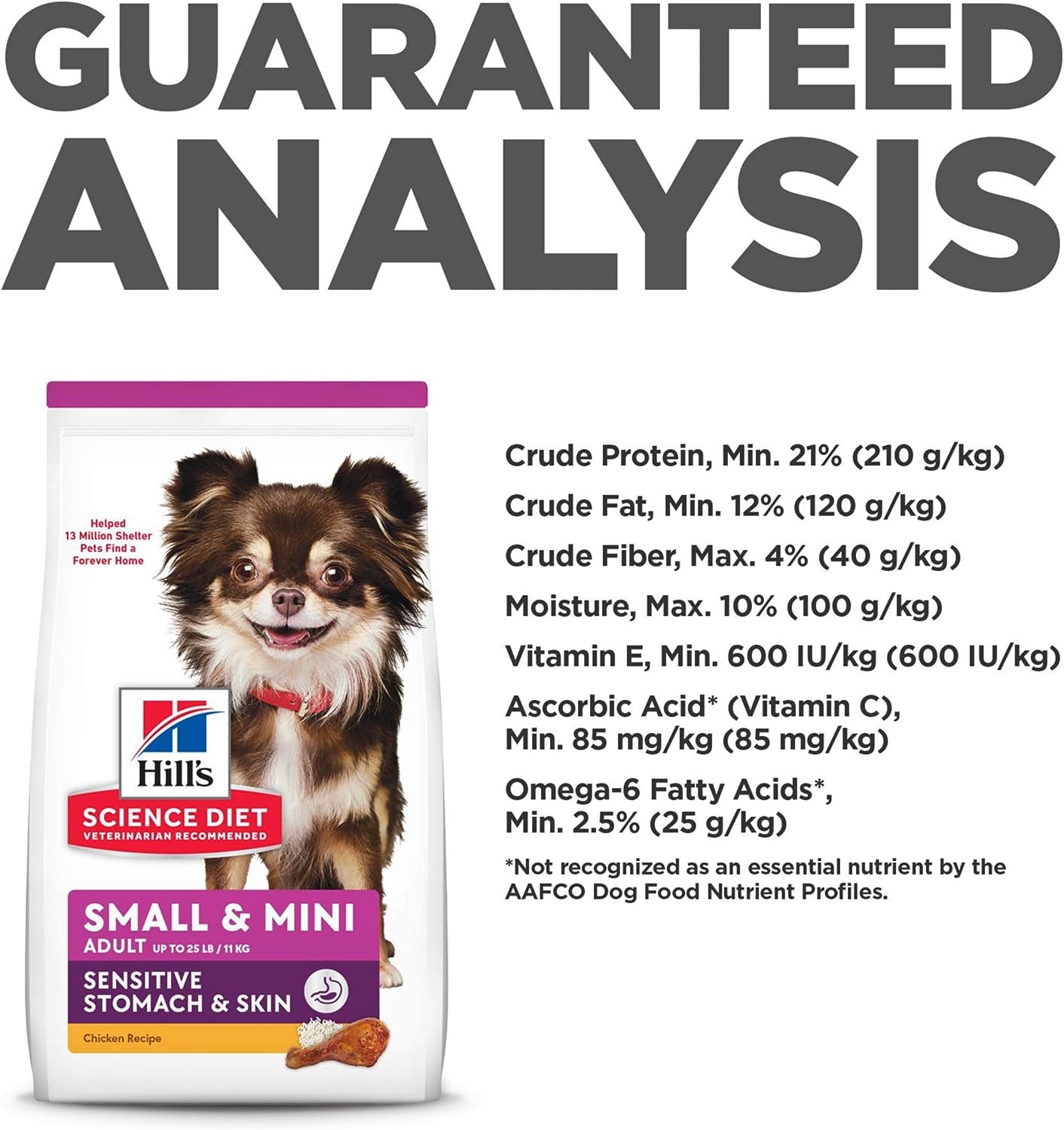 Sensitive Stomach & Skin, Adult 1-6, Small & Mini Breeds Stomach & Skin Sensitivity Support, Dry Dog Food, Chicken Recipe, 15 Lb Bag